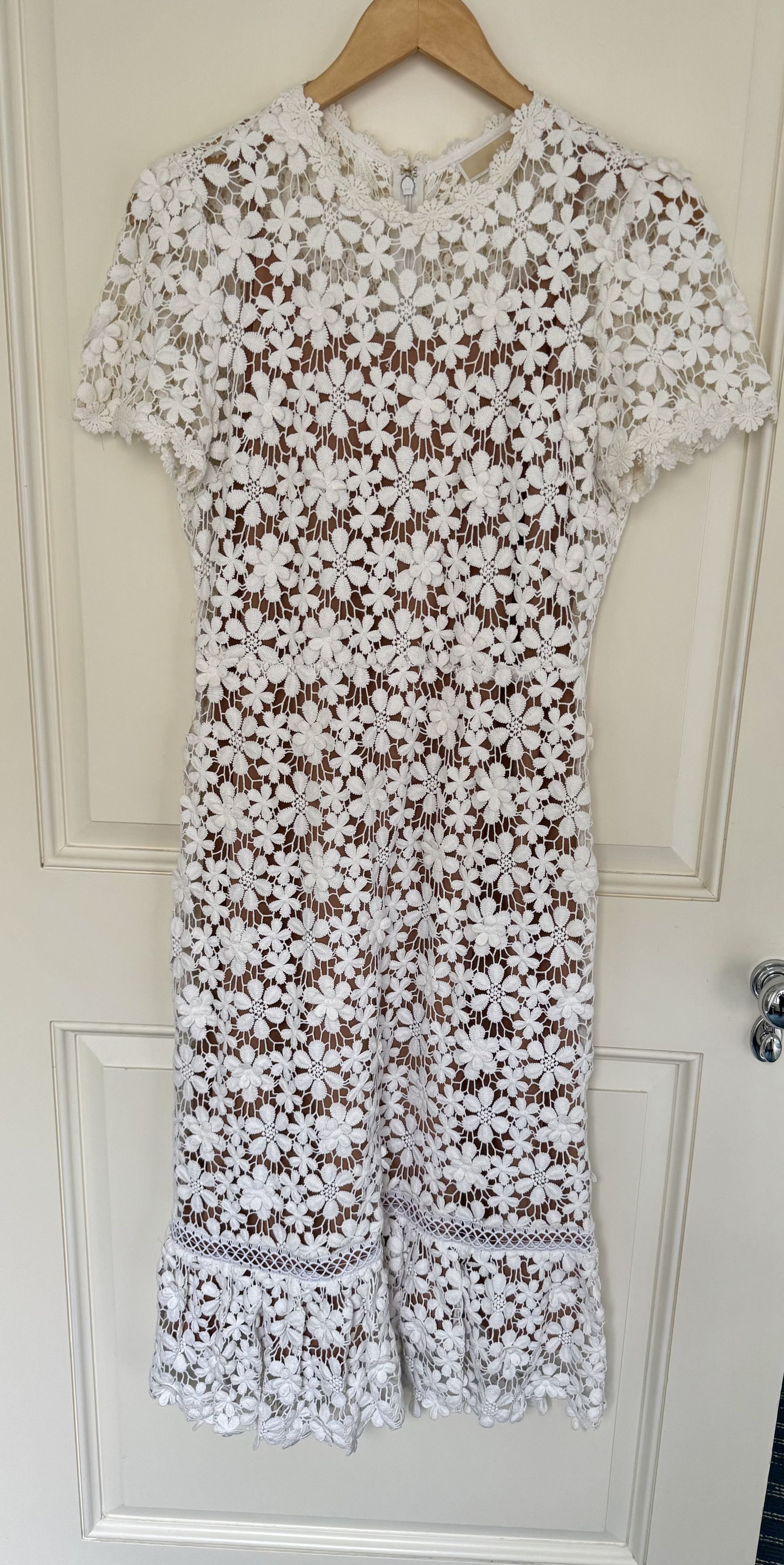 Michael Kors Crochet Lace Midi Dress Size S / US 4 / IT 40 - 1 Thumbnail