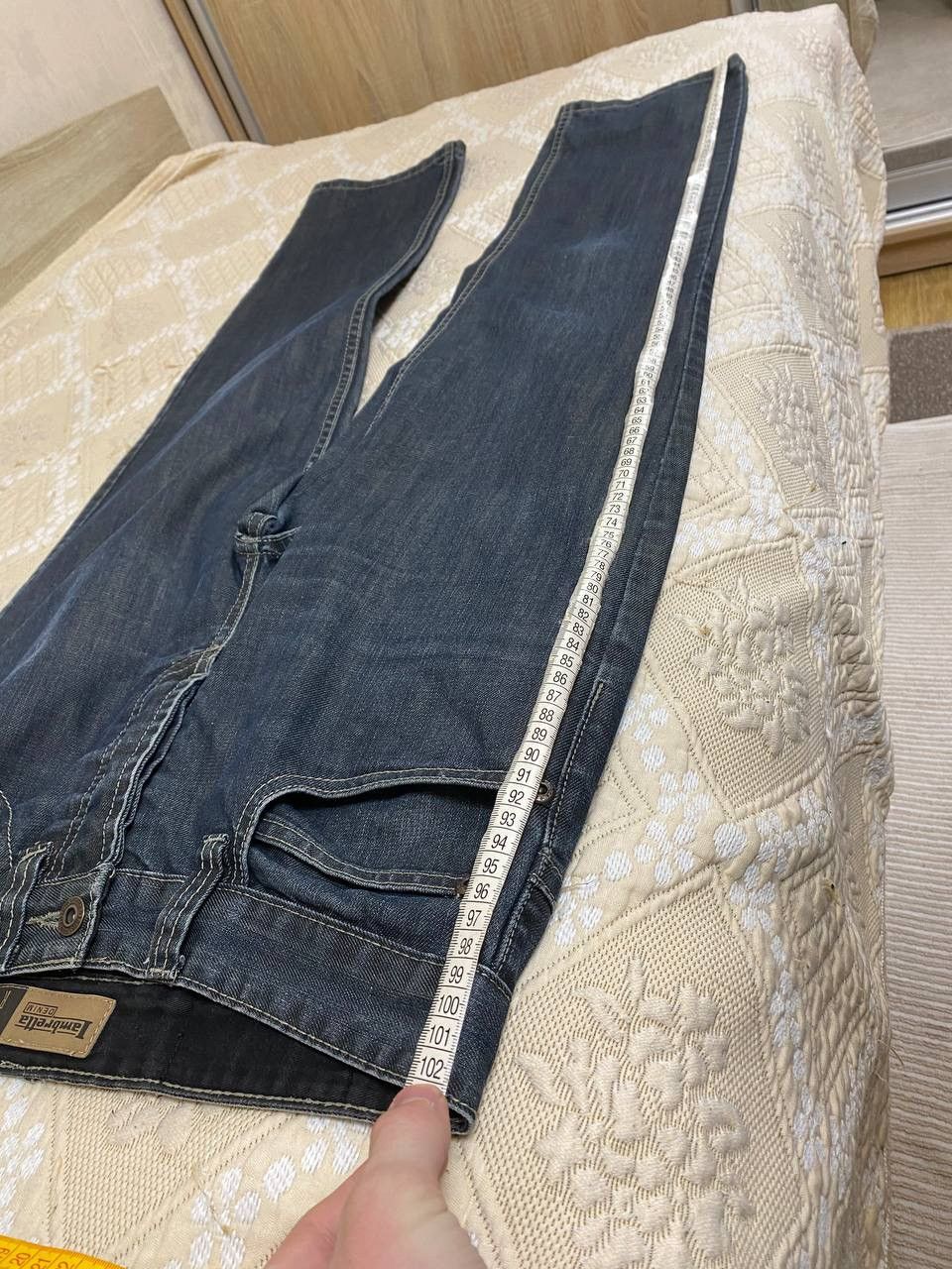 Lambretta 🔥 Lambretta Vintage Baggy Jeans Big Logo Drill Streetwear Size US 30 / EU 46 - 11 Thumbnail