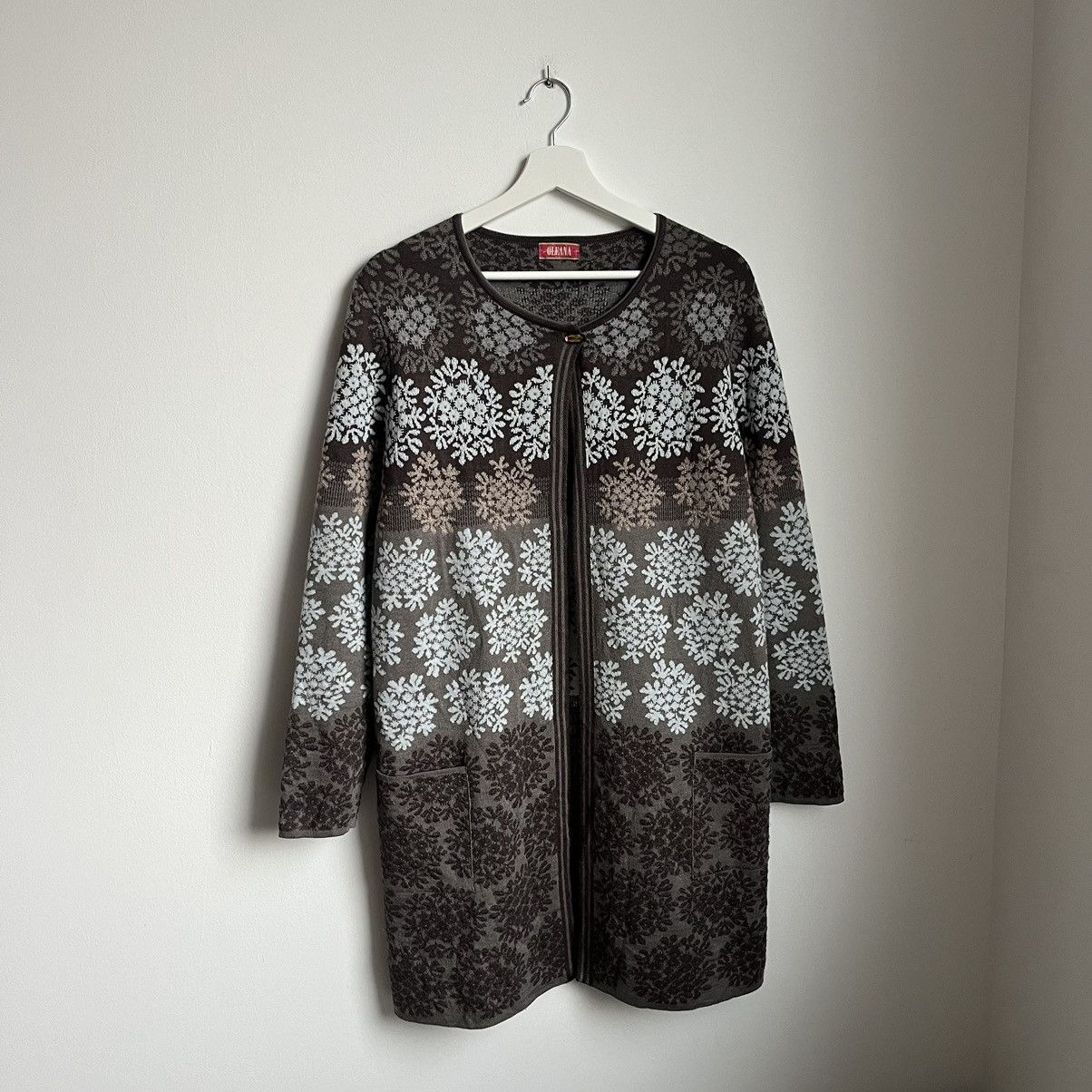 Oleana Avant Garde Cardigan Sweater M