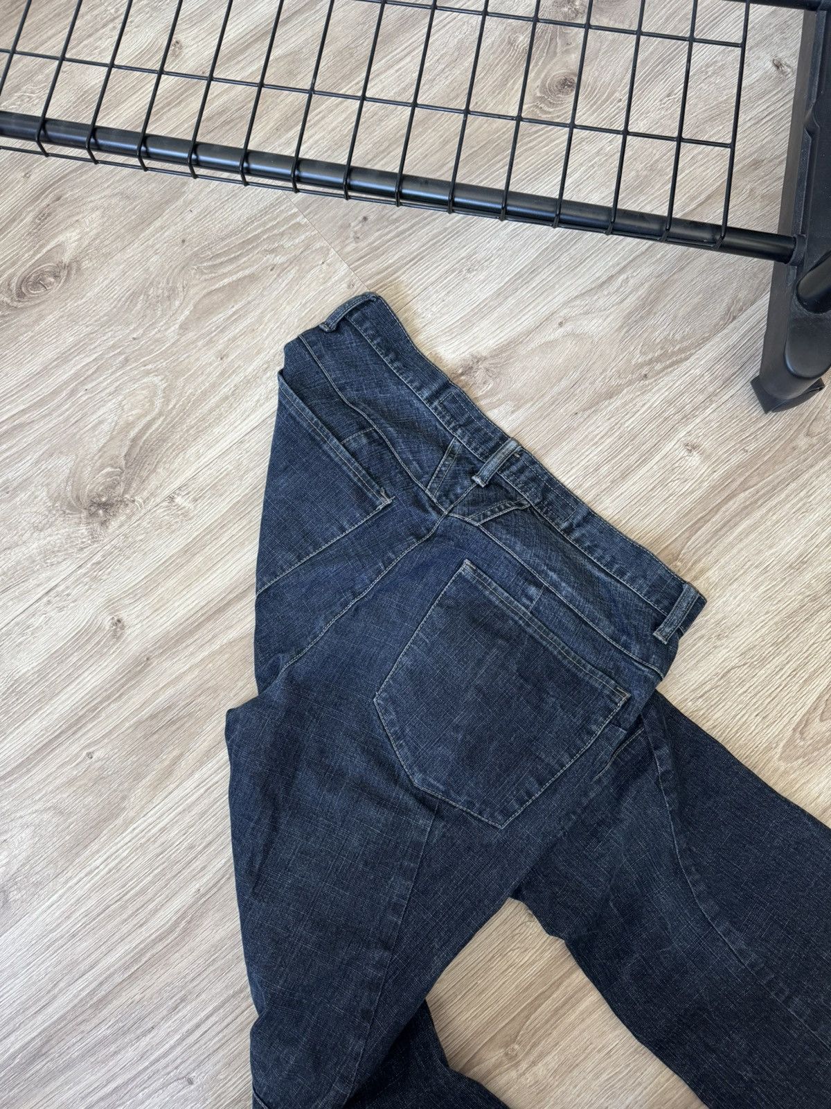 Marithe + Francois Girbaud Vintage Y2K Marithe Francois Girbaud Flared Denim Jeans Size 28" / US 6 / IT 42 - 7 Thumbnail