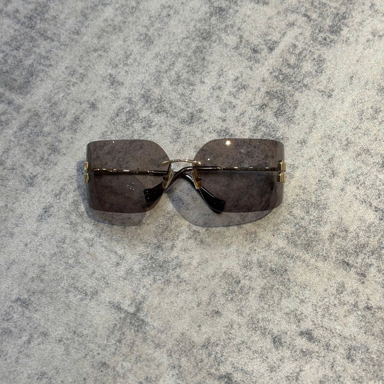 Miu Miu MIU MIU MU 54YS 5AK06I Sunglasses GOLD Size ONE SIZE - 2 Thumbnail