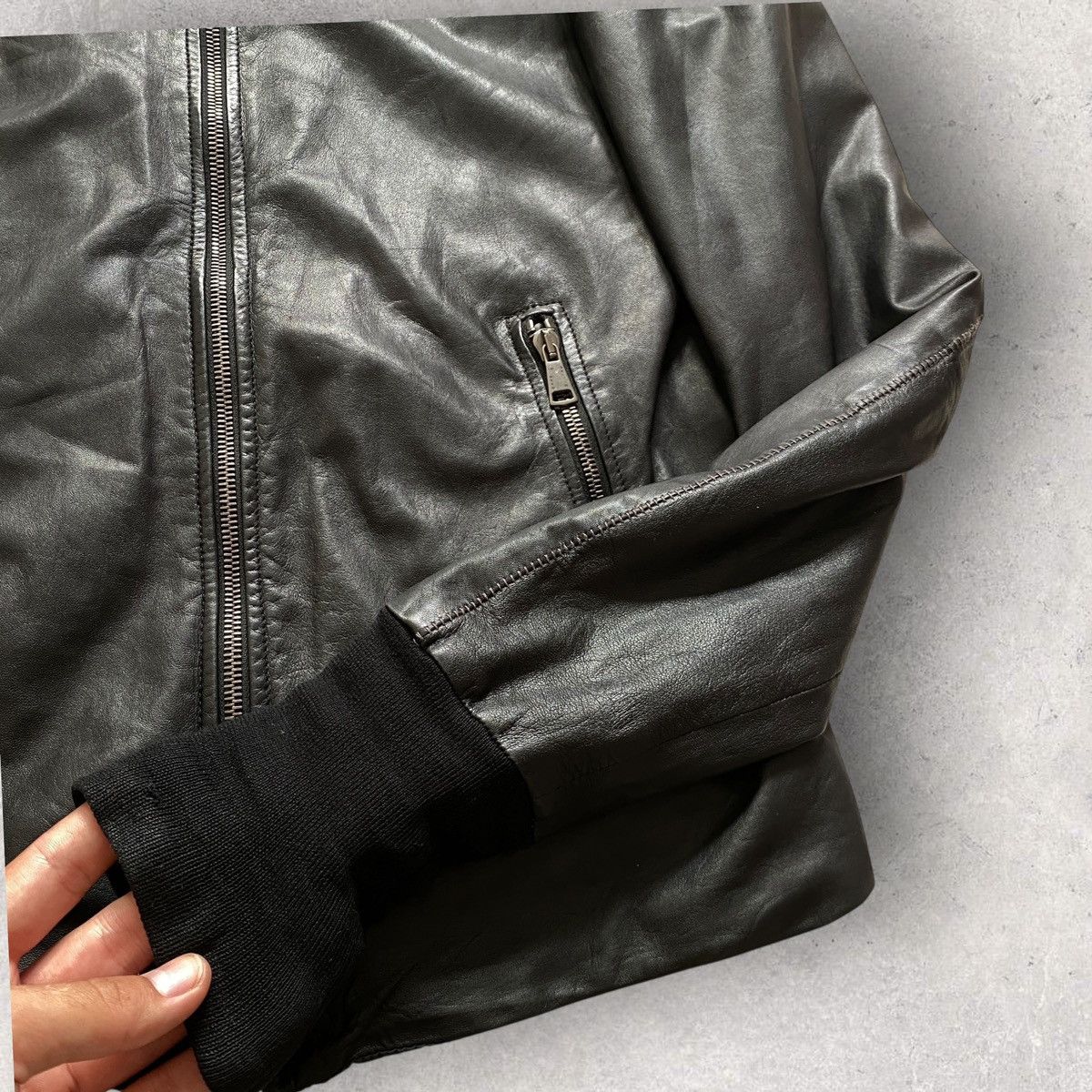 10sei0otto Vintage 10Sei0Otto Leather Jacket Black style Rick owens 00s Size US M / EU 48-50 / 2 - 10 Thumbnail