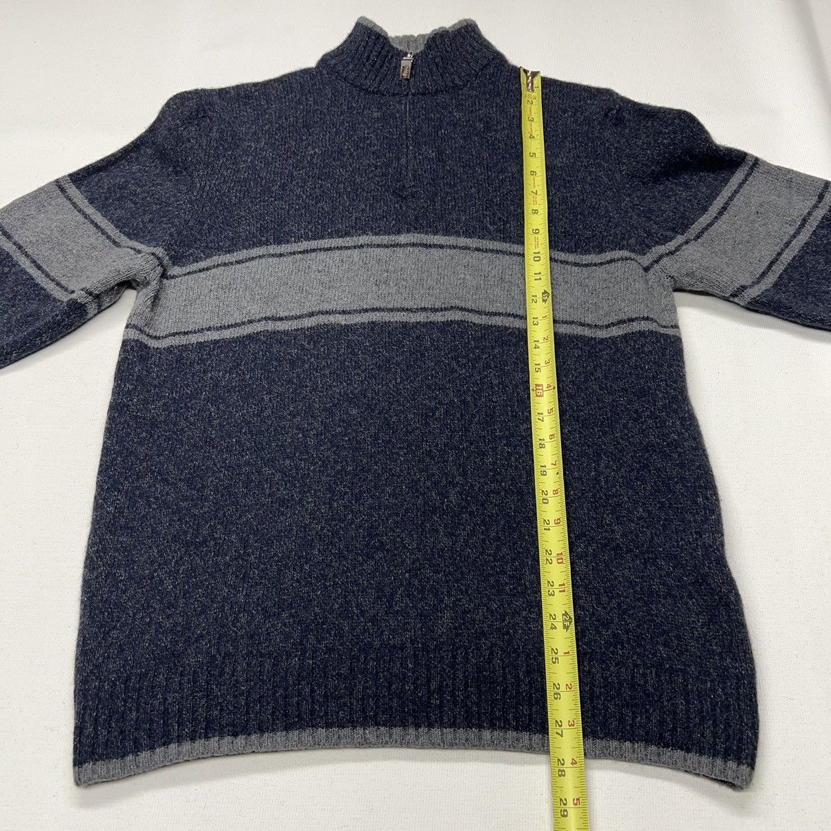 Daniele Blasi × Designer Daniele Blasi Sweater Blue 1/4 Zip Pullover Knit Italy Size US XL / EU 56 / 4 - 16 Thumbnail