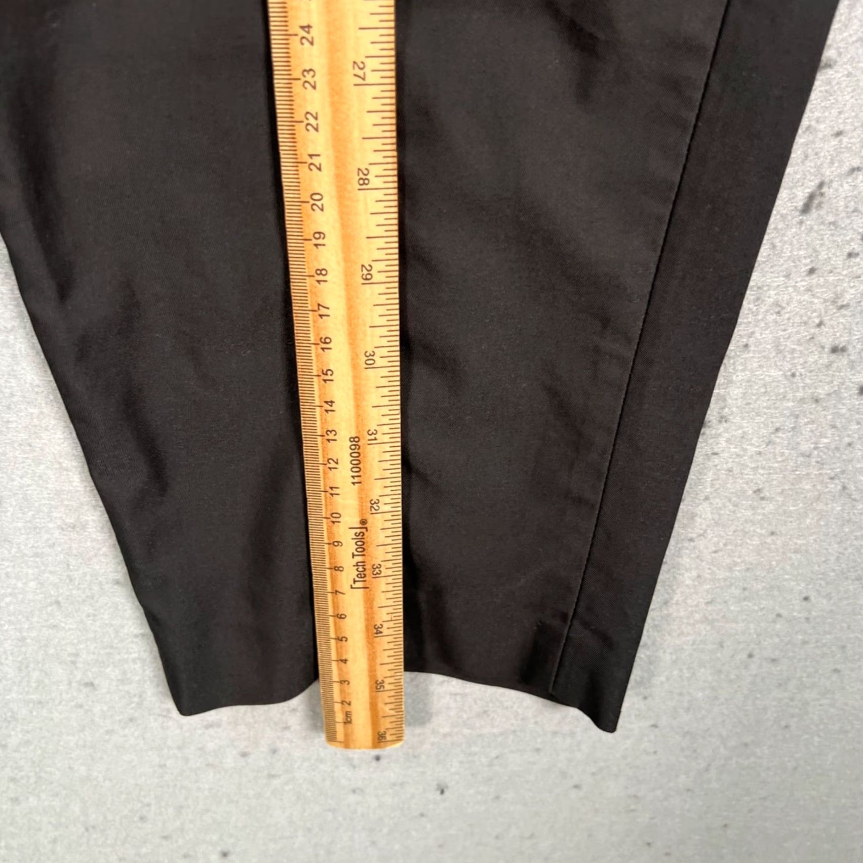 Vintage Dept Anonym Mens Small Black Cropped Tapered Leg Pants Cotton Blend Cropped Pants Fashionable Mens Slim Fit Black Cotton Polyester Size 28" / US 6 / IT 42 - 7 Thumbnail