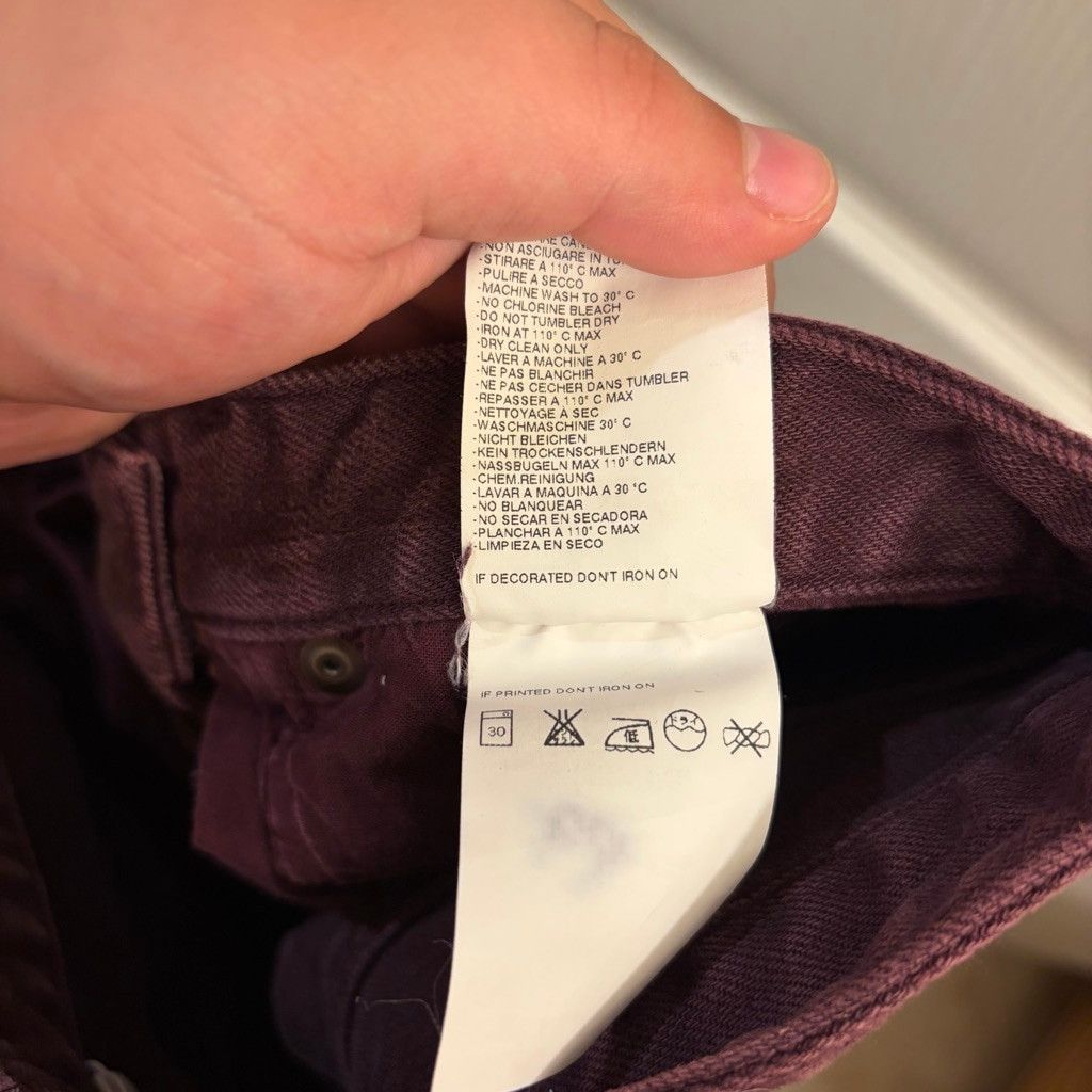 Maison Margiela Women's Maison Martin Margiela Burgundy Skinny Jeans Size 6 Size 26" / US 2 / IT 38 - 6 Thumbnail
