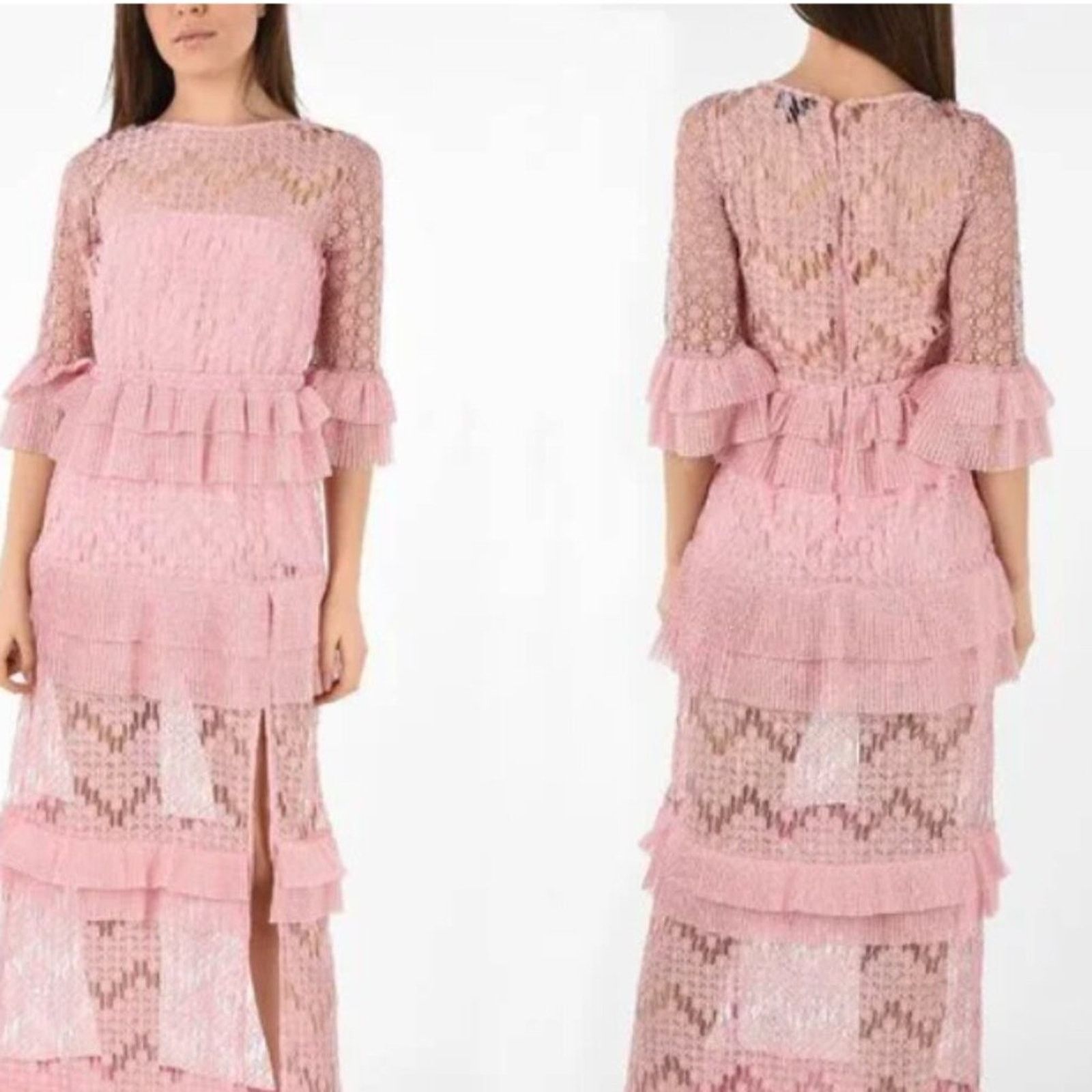 Just Cavalli Just Cavalli Lace maxi dress pink size 6 Size M / US 6-8 / IT 42-44 - 1 Thumbnail
