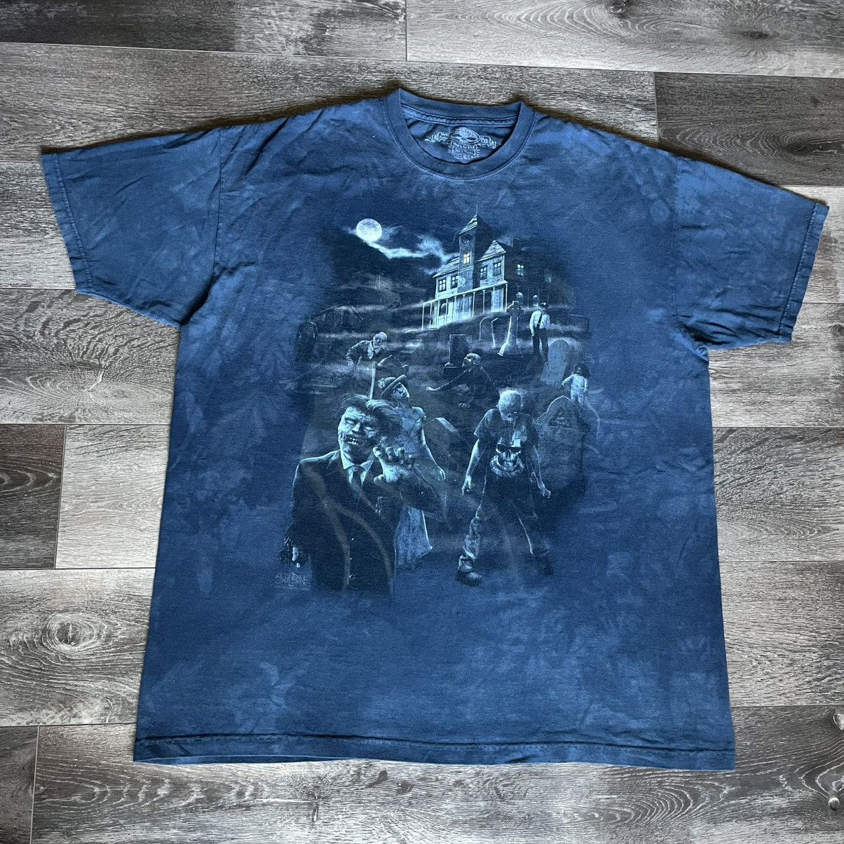 Affliction × Vintage Vintage 2000s Skulbone Affliction Style Zombie Tie Dye Tee Size US XXL / EU 58 / 5 - 2 Thumbnail