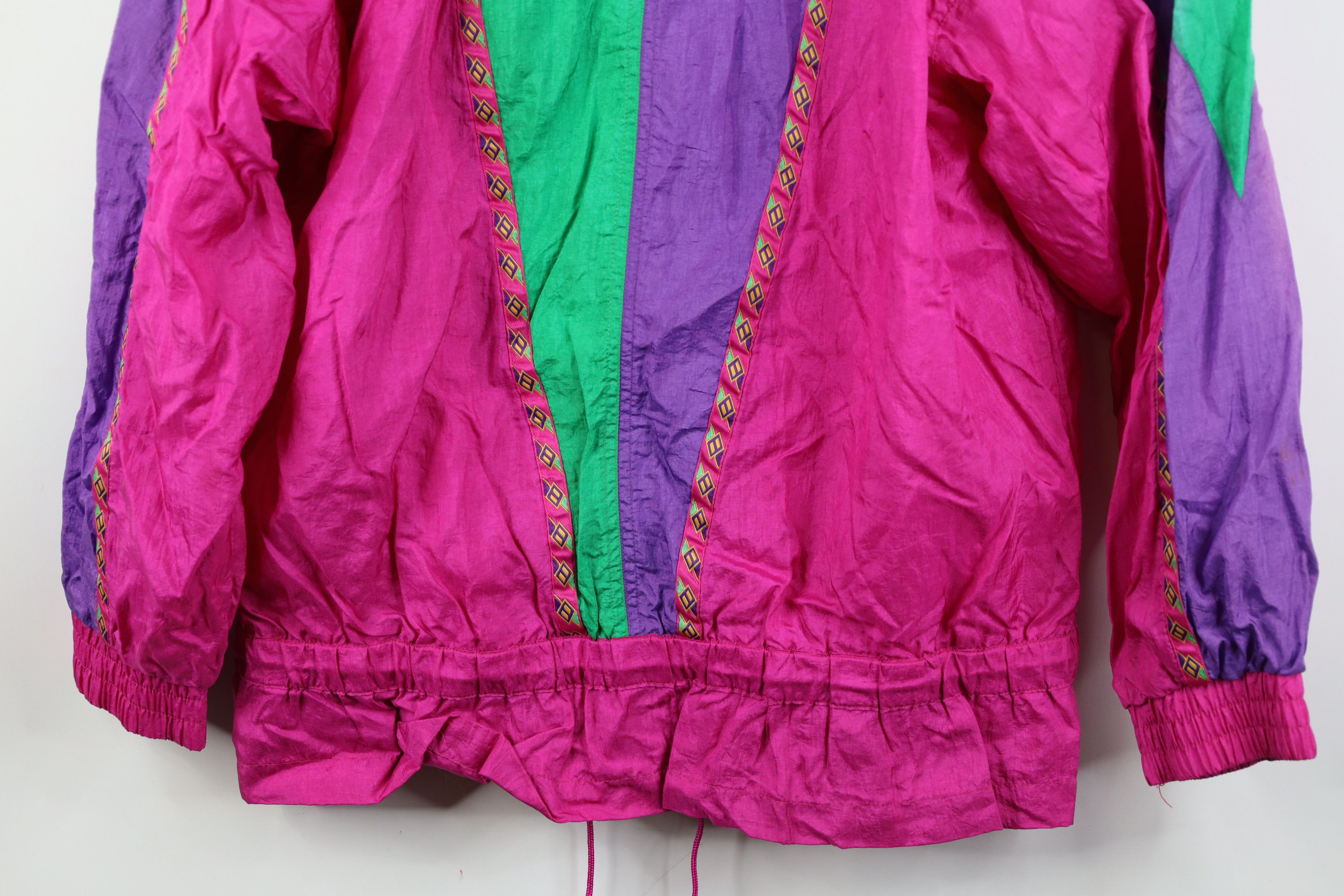 Vintage Vintage 90s Streetwear Southwestern Windbreaker Jacket Size XL / US 12-14 / IT 48-50 - 15 Thumbnail