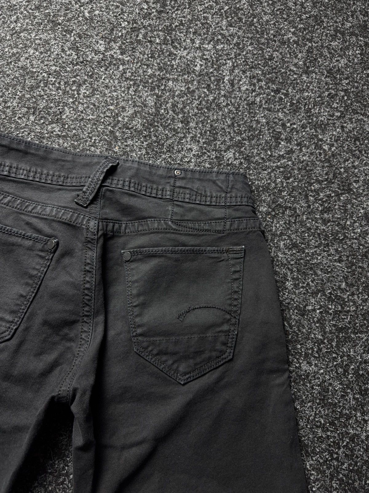 G-Star Y2K 00s G-STAR RAW R. Straight Tapered Jeans Washed Black Size 26" / US 2 / IT 38 - 14 Thumbnail