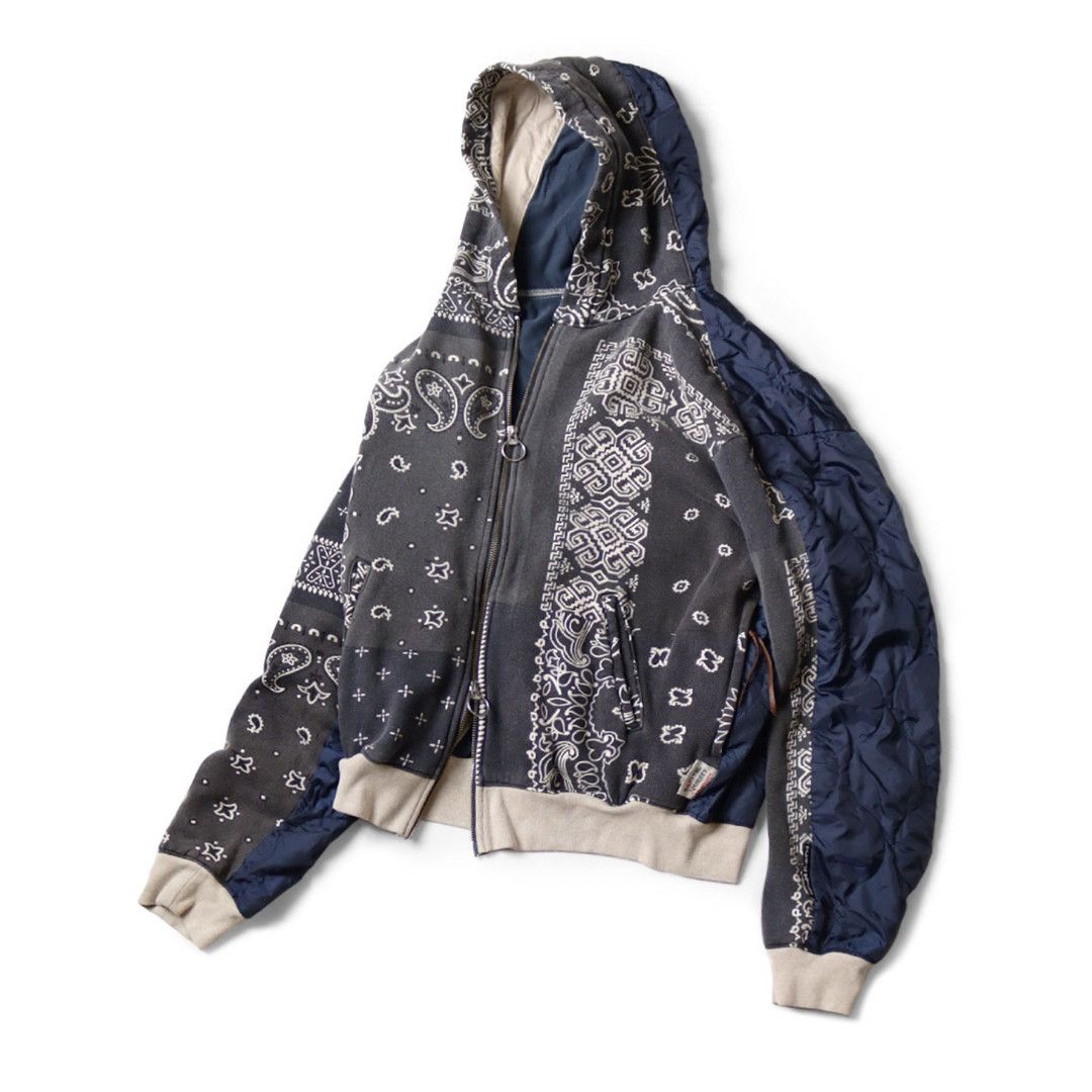 Kapital KAPITAL FLEECE BANDANA PRINT BIVOUAC HOODED SWEATSHIRT SZ 3 Size US L / EU 52-54 / 3 - 20 Thumbnail
