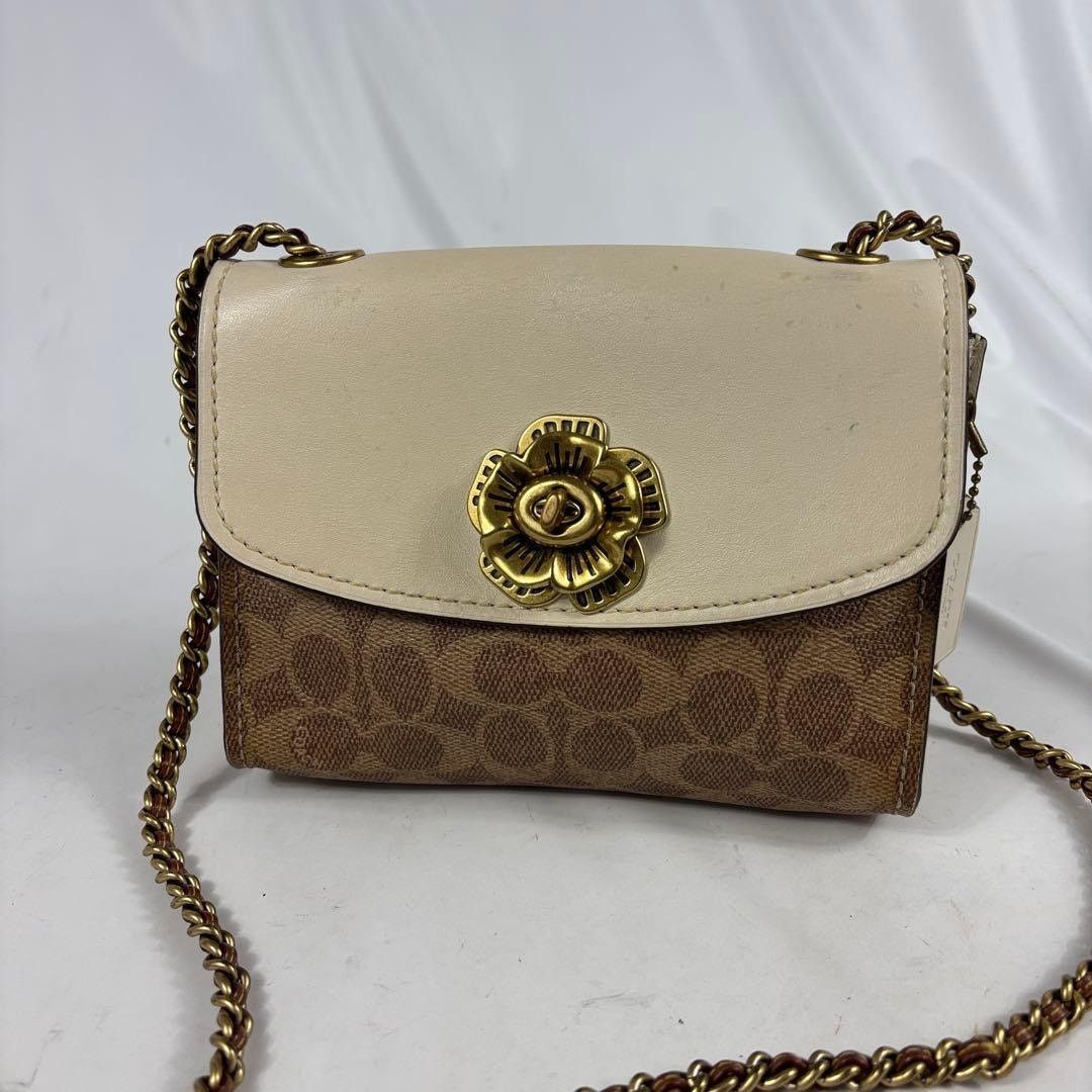 Coach Coach Parker 18 Colorblock Signature Canvas Chain Bag Size ONE SIZE - 12 Thumbnail