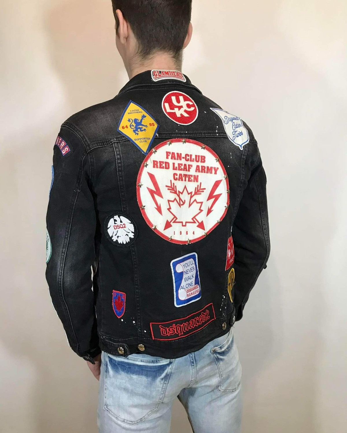 Dsquared2 Dsquared2 made in Italy denim jacket with patch patches Size US S / EU 44-46 / 1 - 5 Thumbnail