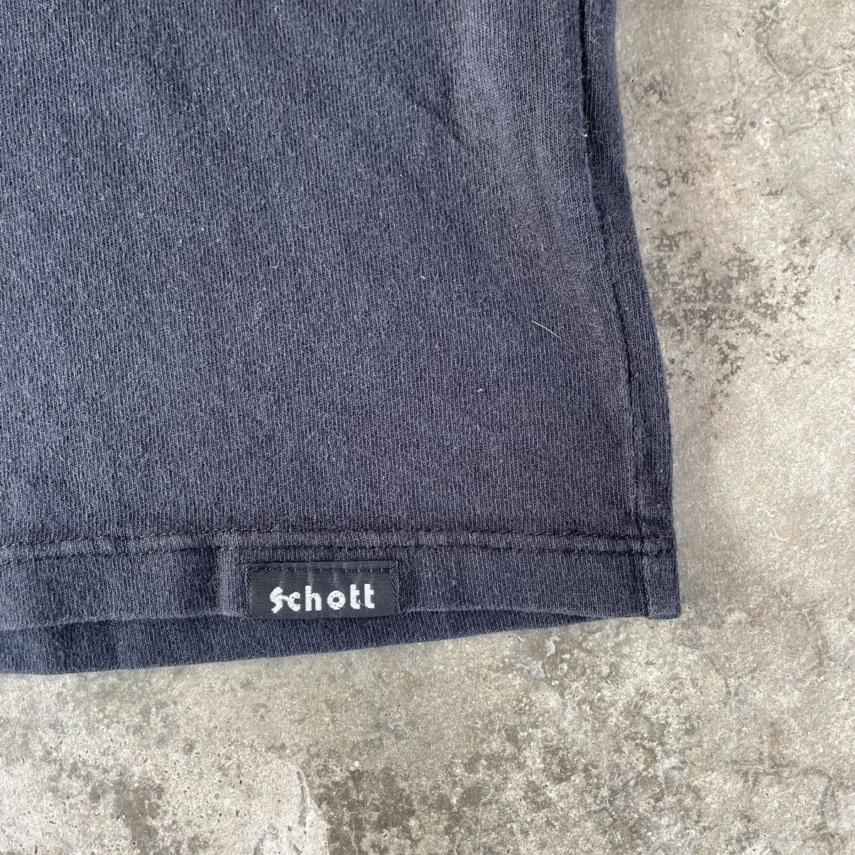 Schott × Vintage 🔥🔥Vintage Schott Perfecto Big Spellout Genuine Horsehide Tee Size US M / EU 48-50 / 2 - 5 Thumbnail