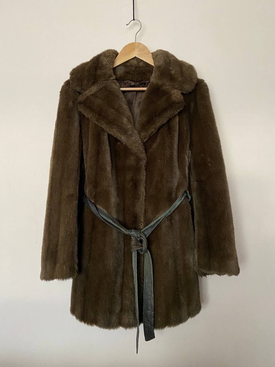 Designer × Vintage Jean Louis Paris Faux Fur Coat Vintage Brown Made In France Size L / US 10 / IT 46 - 1 Thumbnail