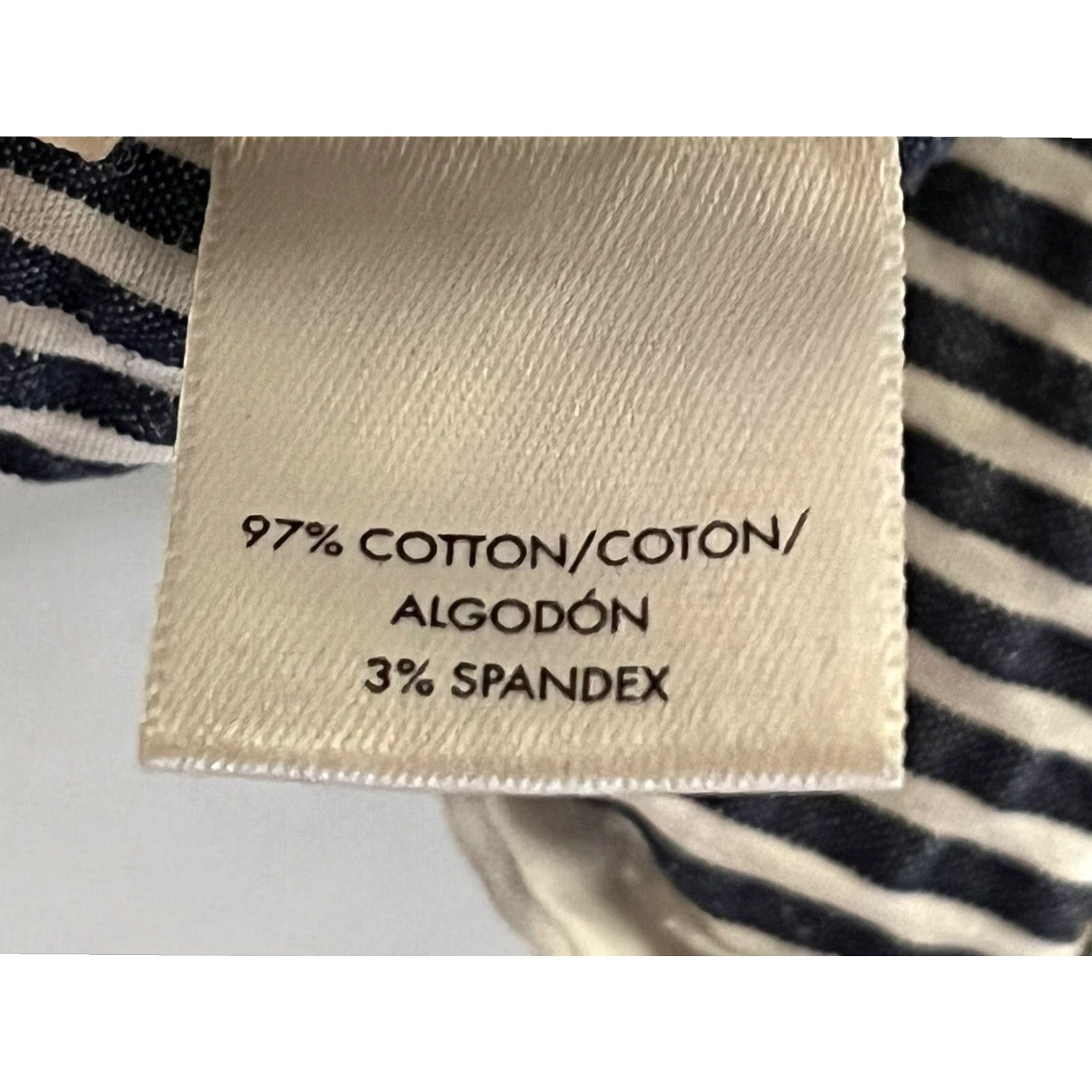 Ann Taylor Ann Taylor Cropped Seersucker Pants Blue White Striped Womens Size 14 Size 36" / US 14 / IT 50 - 7 Thumbnail