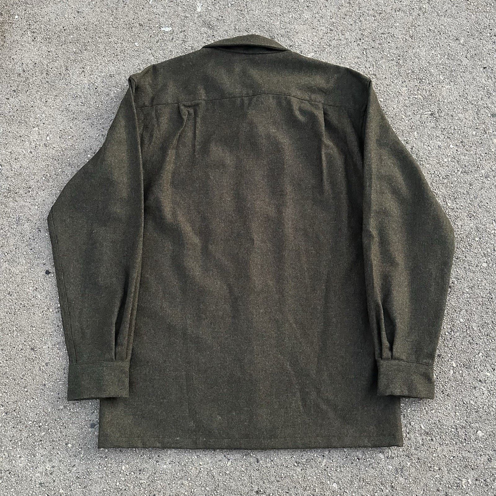 Pendleton Pendleton The Original Olive Green Wool Board Shirt Size US M / EU 48-50 / 2 - 3 Thumbnail