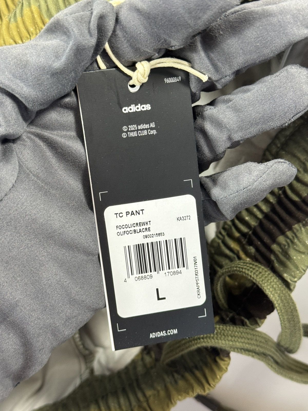 Thug Club + ADIDAS CAMOUFLAGE PRINT TROUSERS Size US 34 / EU 50 - 10 Thumbnail