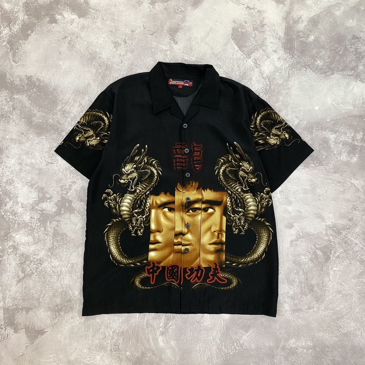 Japanese Brand Vintage Japanese Dragon Bruce Lee Anima Shirt Oversize Size US L / EU 52-54 / 3 - 1 Thumbnail