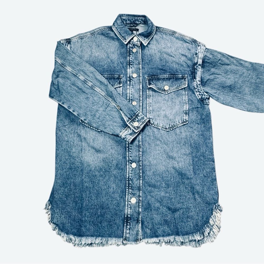 Allsaints NWT New $269 AllSaints Faye Blue Oversized Denim Dress In M Size M / US 6-8 / IT 42-44 - 3 Thumbnail