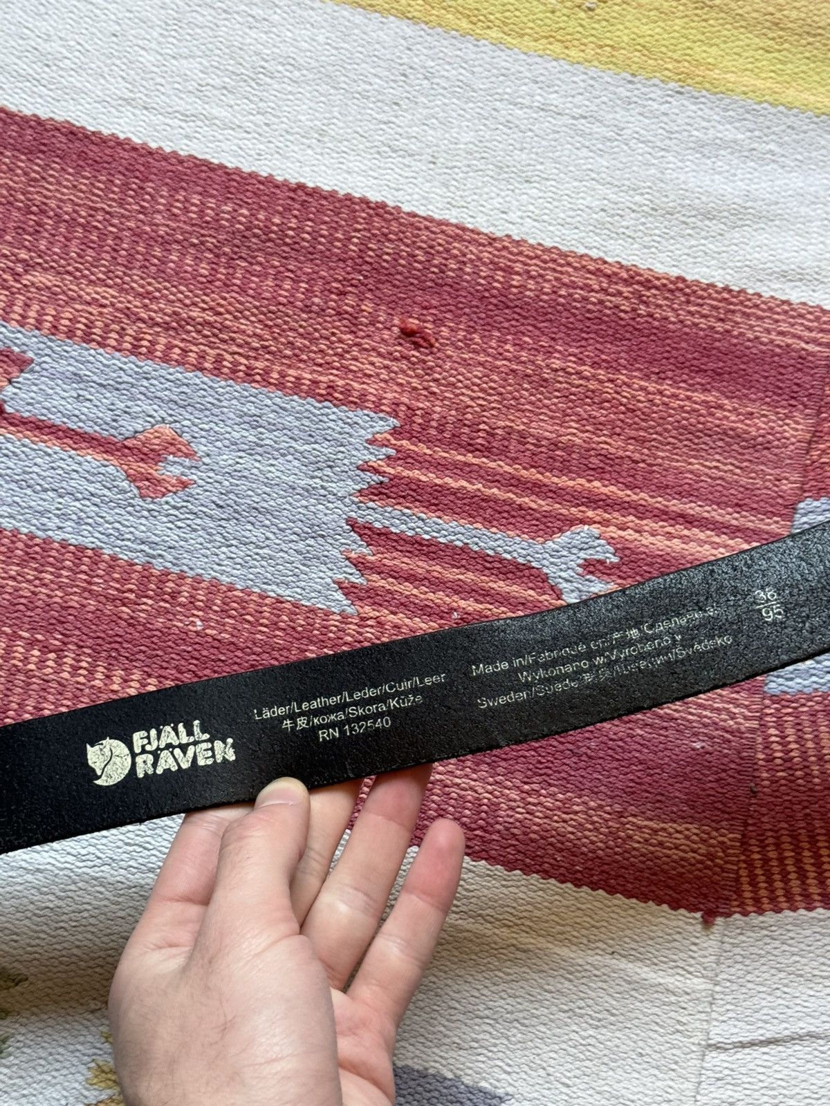 Fjallraven Vintage Fjallraven Genuine Leather Black Belt Size ONE SIZE - 5 Thumbnail