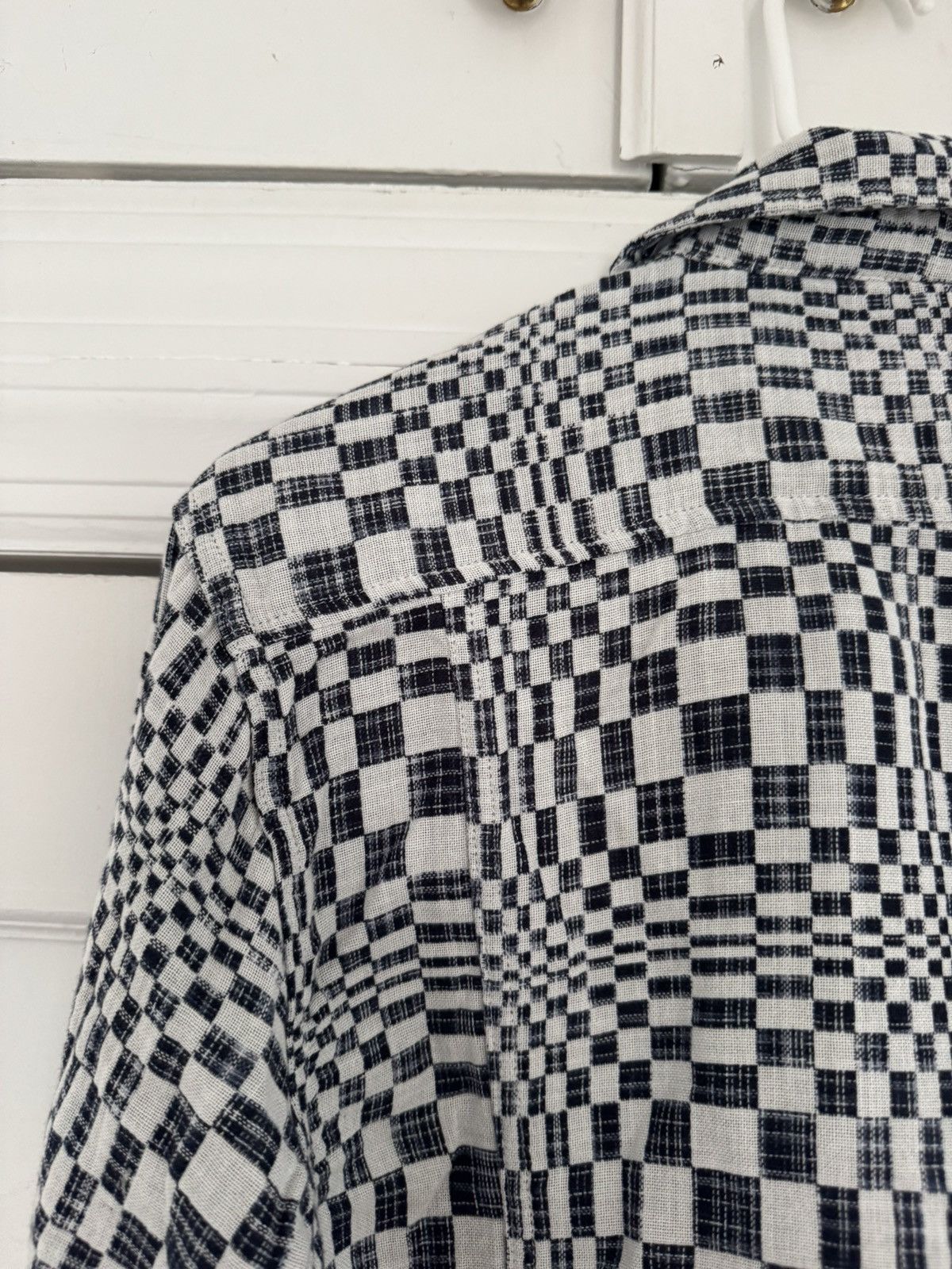 Corridor Corridor High Focus Check Long Sleeve Small White Navy Size US XS / EU 42 / 0 - 7 Thumbnail