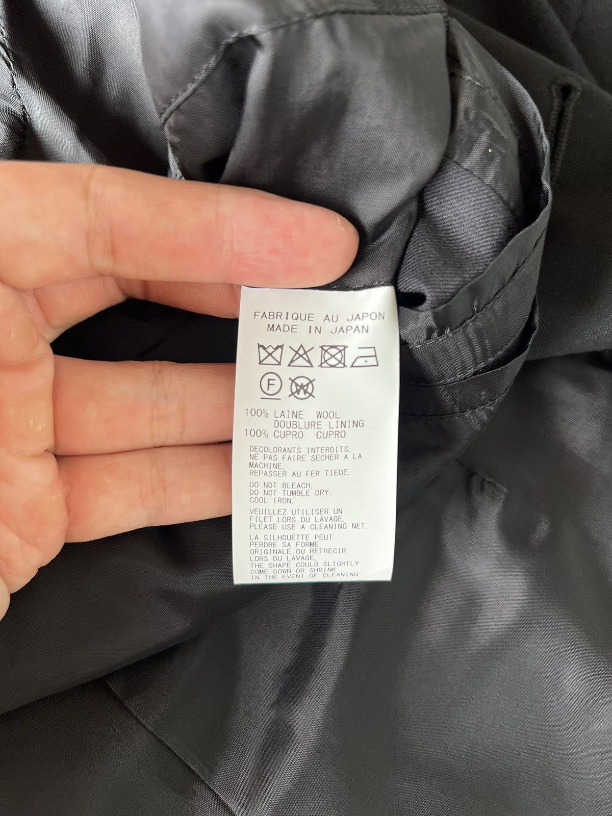 Yohji Yamamoto Yohji Yamamoto Pour Homme HOOK COLLAR 5 SINGLE JACKET BLAZER Size US M / EU 48-50 / 2 - 15 Thumbnail