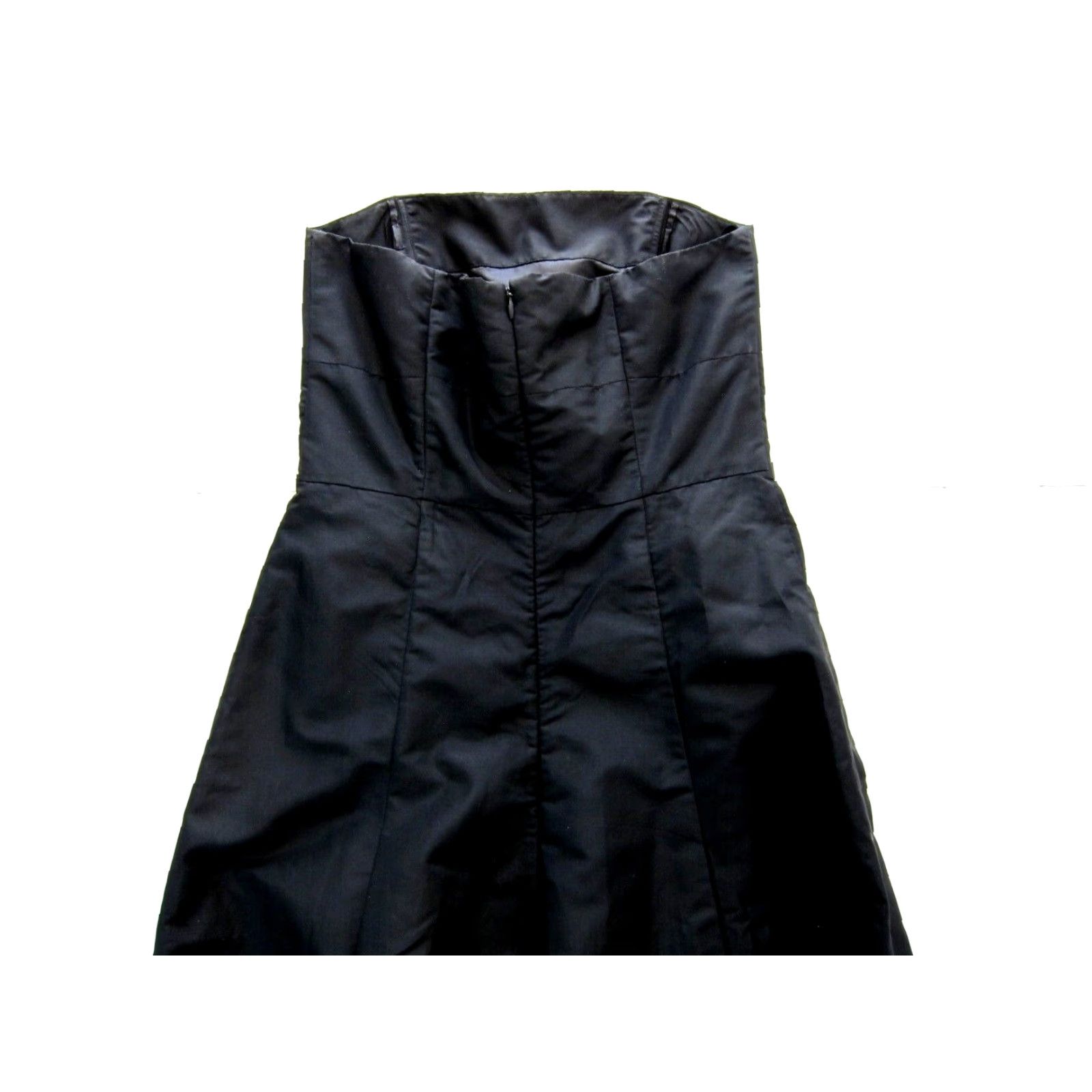 Vintage VINTAGE Hennes Collection Black Taffeta Strapless Long Maxi Dress S/36 Size S / US 4 / IT 40 - 6 Thumbnail