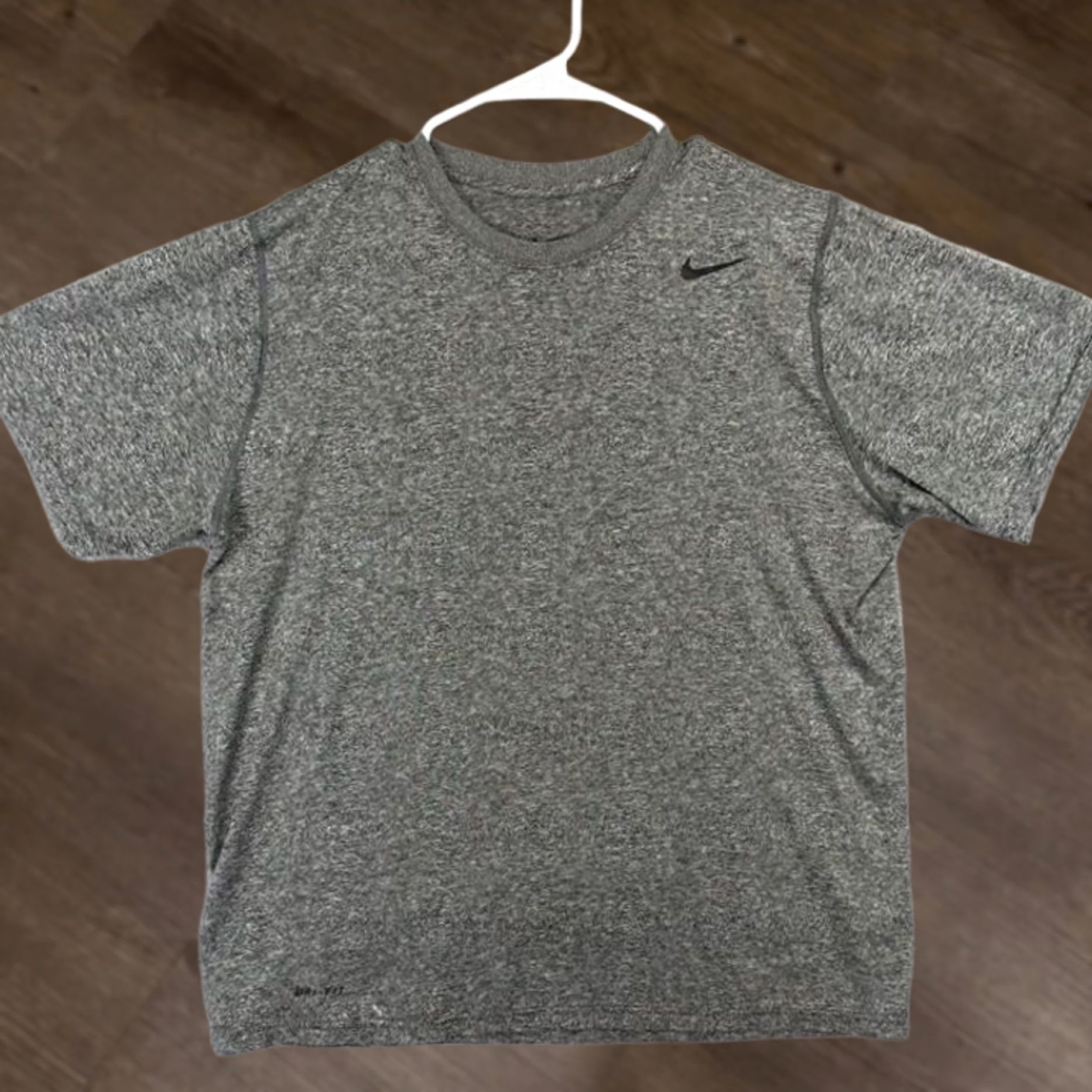 Nike Nike Dri-Fit T-Shirt Adult Large Grey Swoosh Activewear Short Sleeve Tee Mens Size US L / EU 52-54 / 3 - 1 Thumbnail