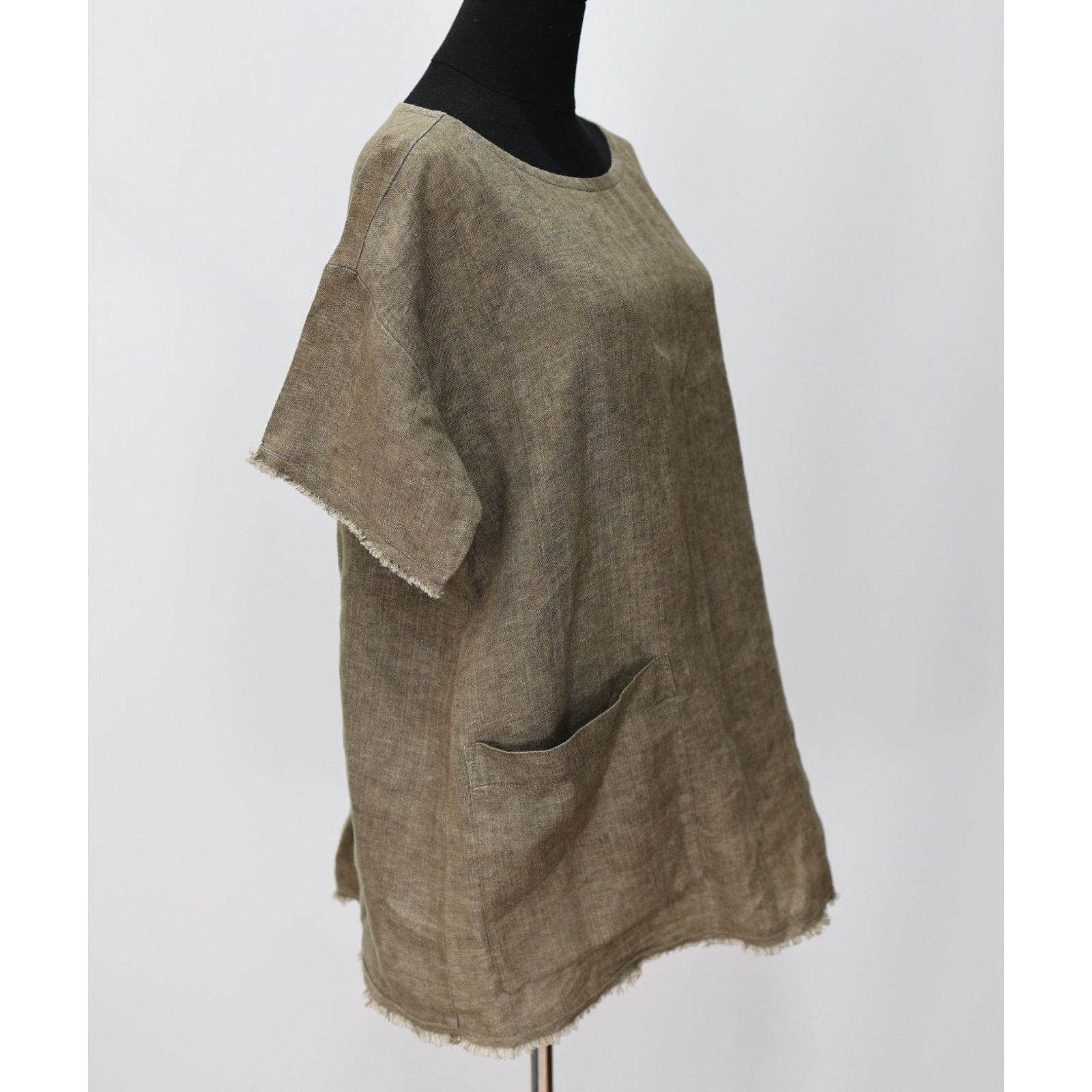 Eileen Fisher NWoT EILEEN FISHER Organic Linen Raw Hems Tunic Dress Size M Size M / US 6-8 / IT 42-44 - 3 Thumbnail