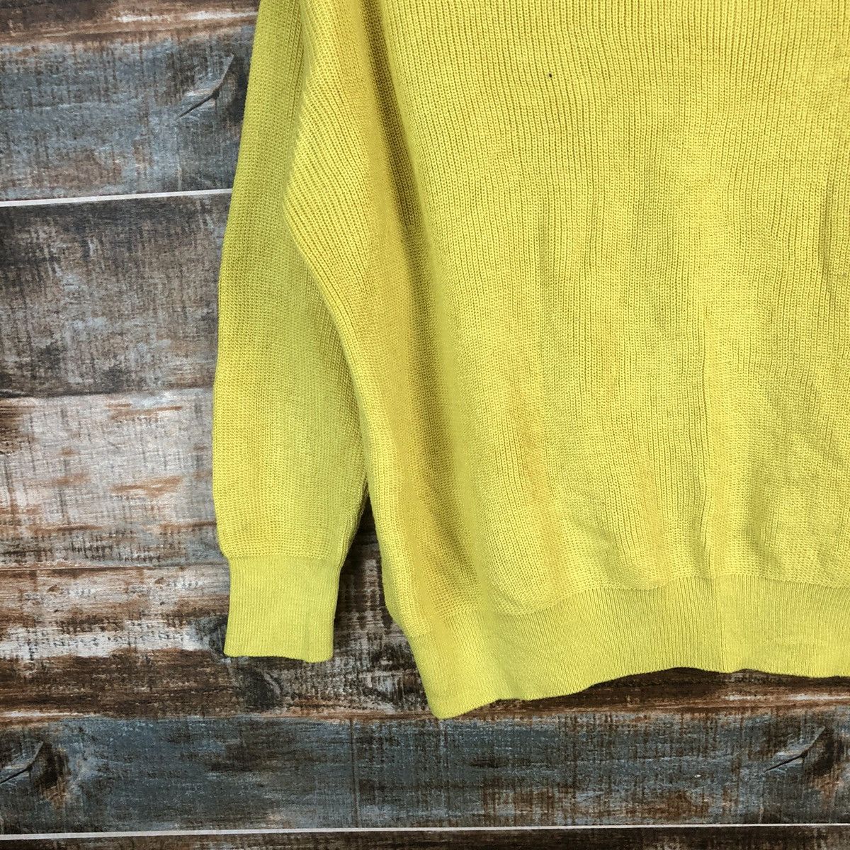 Homespun Knitwear × Japanese Brand American Holic Yellow Knitwear #A1777 Size M / US 6-8 / IT 42-44 - 7 Thumbnail