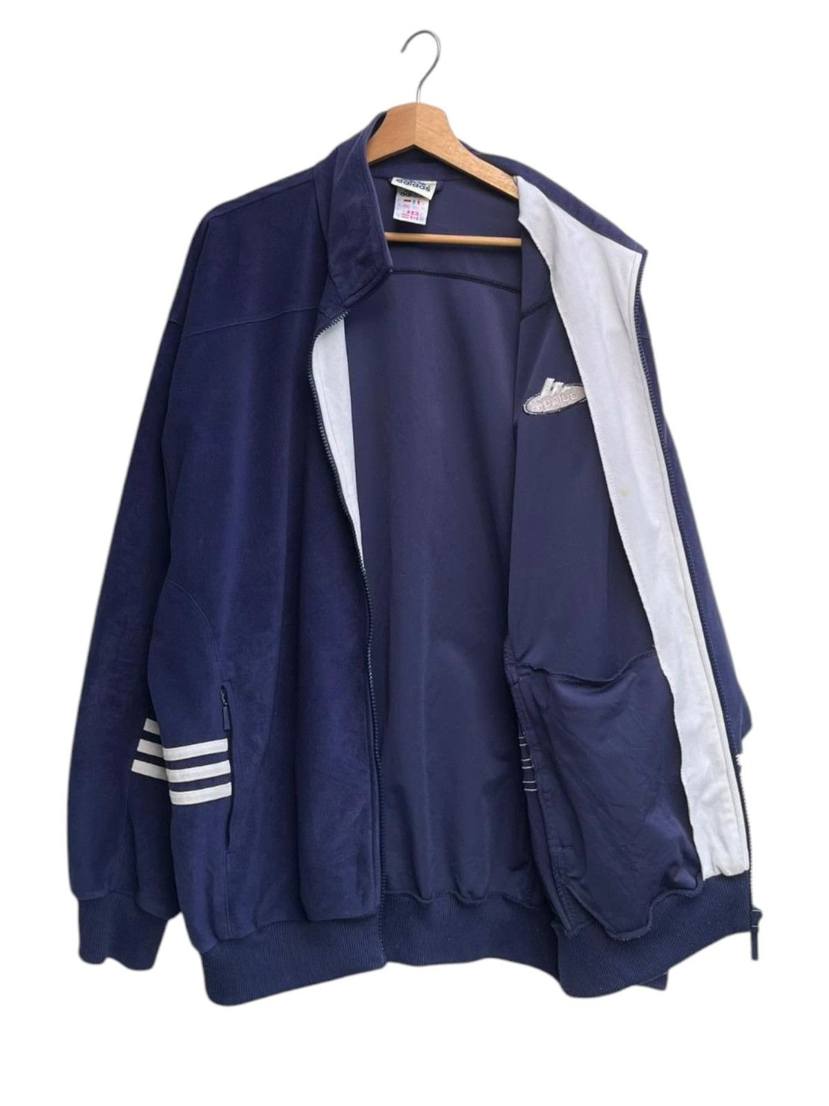 Adidas Vintage 90’s Retro Adidas Velour Track Jacket Size US L / EU 52-54 / 3 - 4 Thumbnail