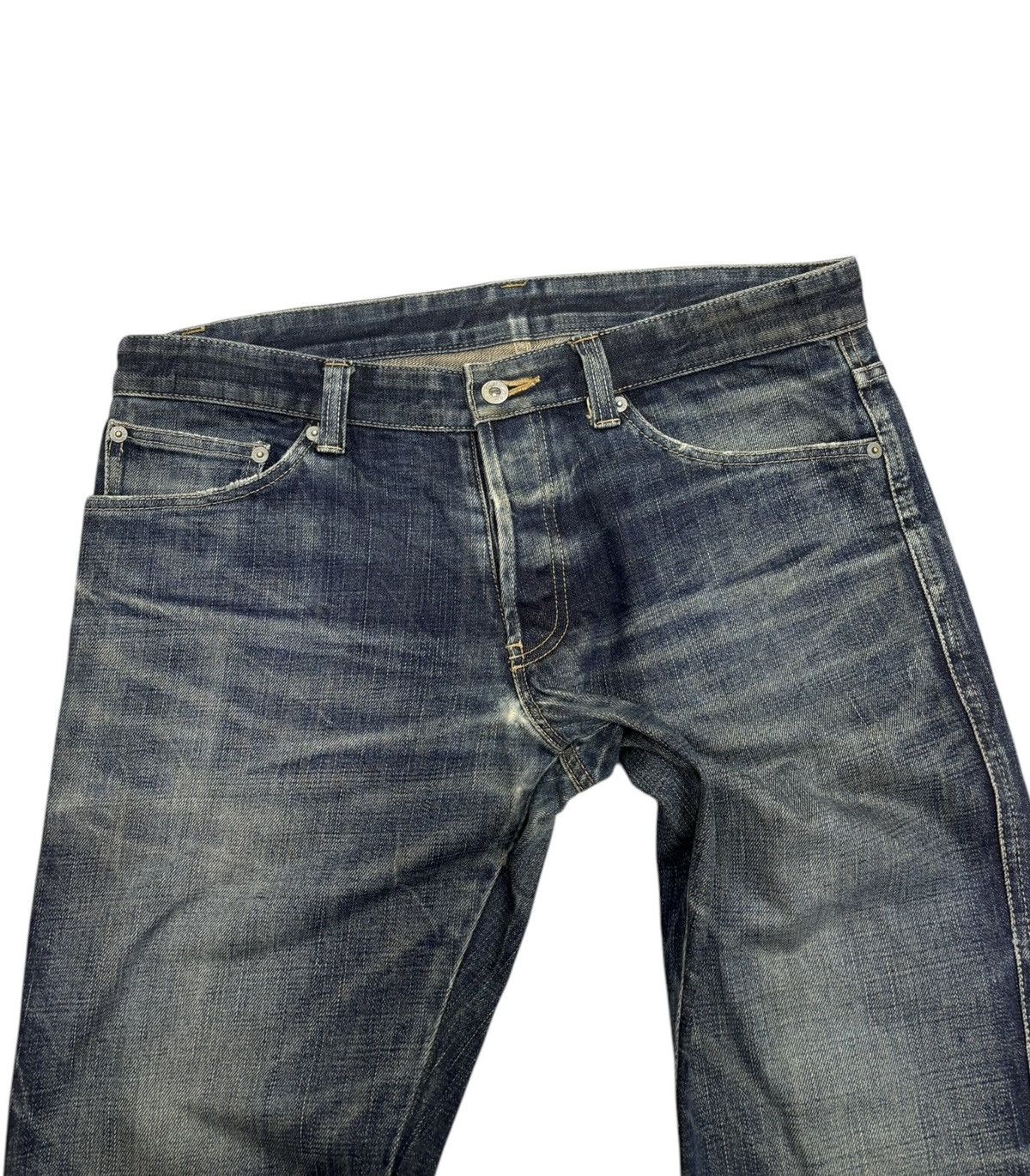 Japanese Brand × Tornado Mart VINTAGE HIGH STREET SLIM FLARE DISTRESS JEANS TORNADO MART Size US 35 - 9 Thumbnail