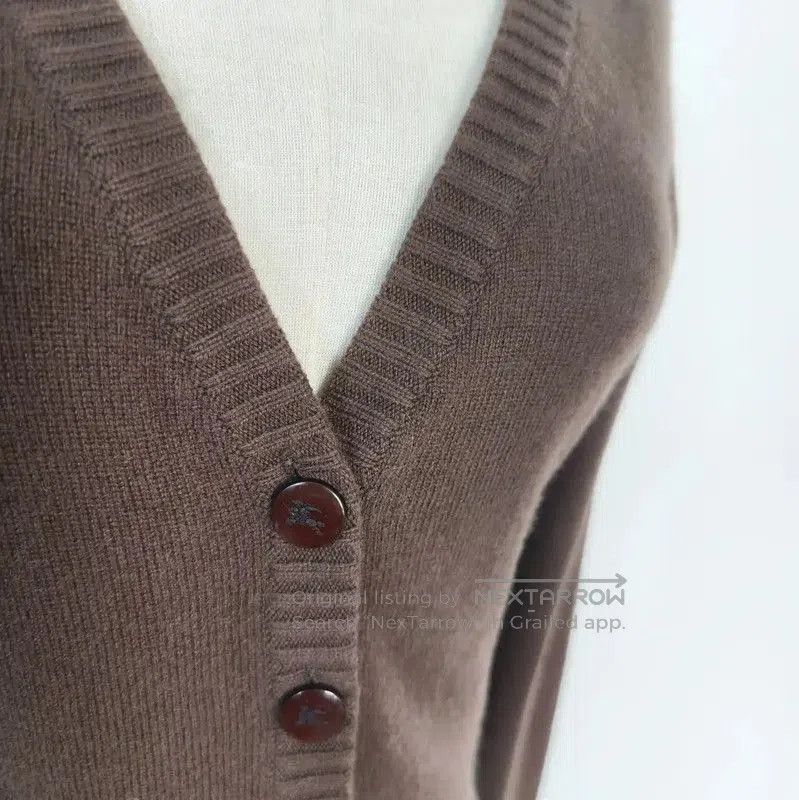 Burberry Burberry Brown Wool Long Sleeve Cardigan for Women. Size M / US 6-8 / IT 42-44 - 3 Thumbnail