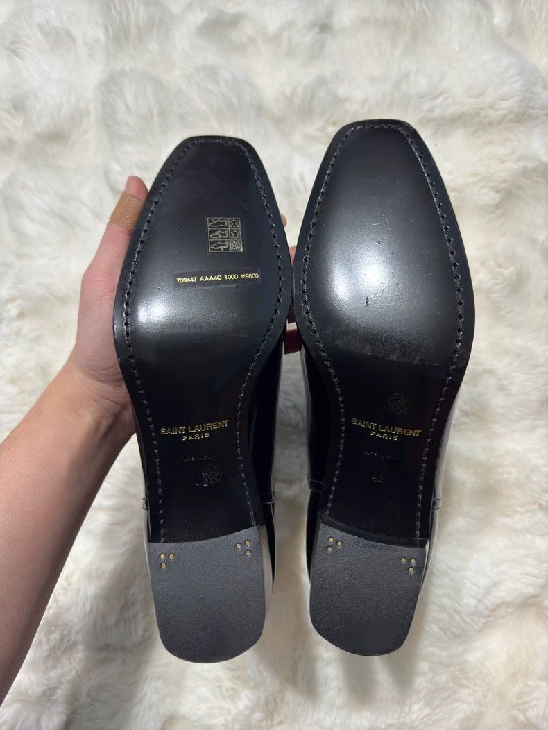 Saint Laurent Paris Saint Laurent Paris Gold buckle patent leather men's boots Size US 9 / EU 42 - 4 Thumbnail