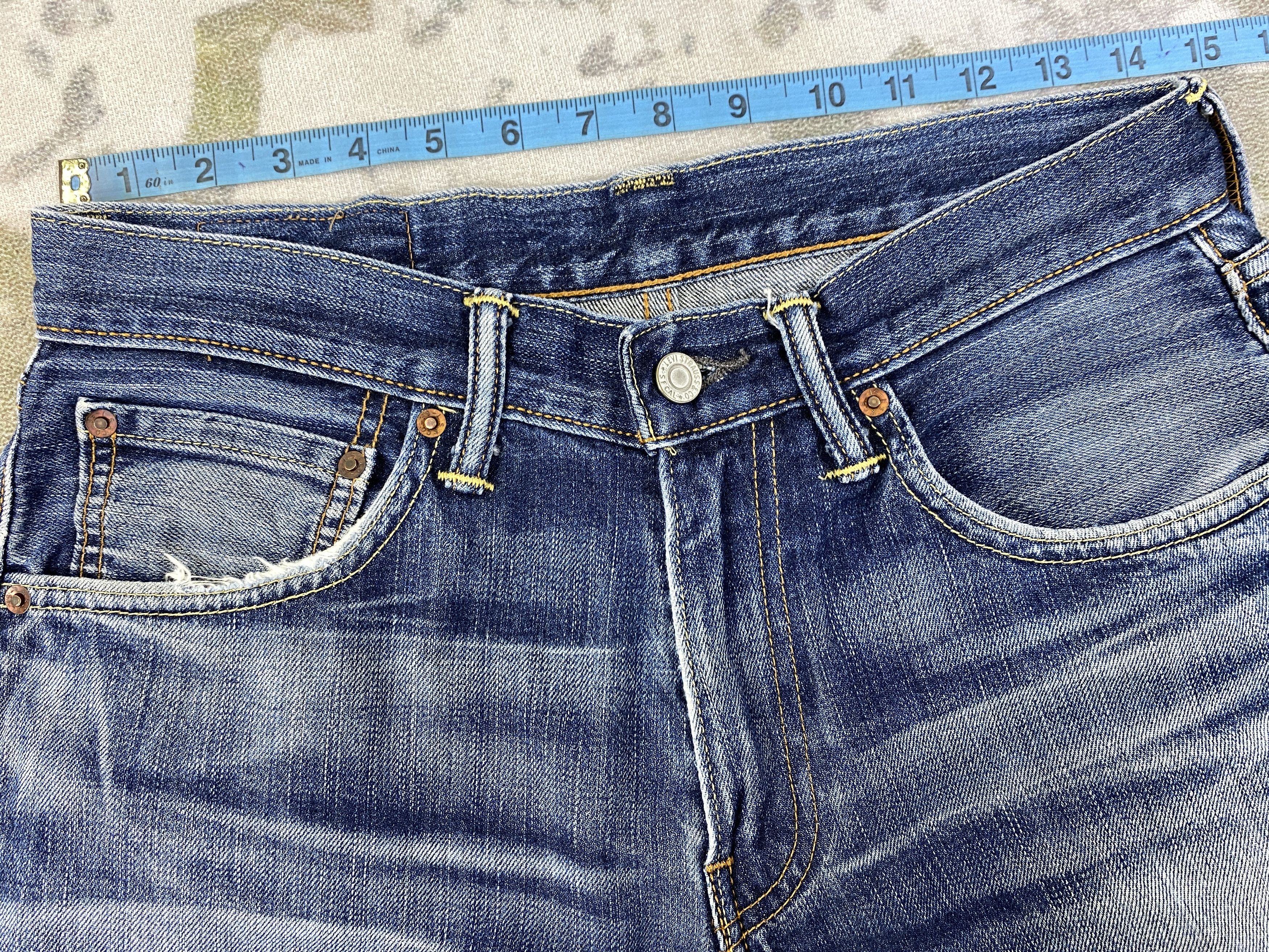 Hysteric Glamour Distressed Blue Levi's 503 Jeans 29x29.5 Denim -SJ197 Size US 29 - 5 Thumbnail