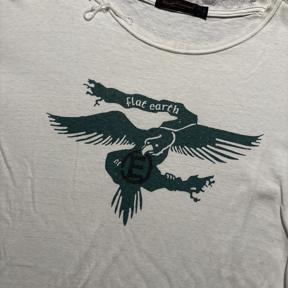 Undercover Undercover SS03 Scab Flat Earth Eagle Graphic T-Shirt | L Size US L / EU 52-54 / 3 - 2 Thumbnail