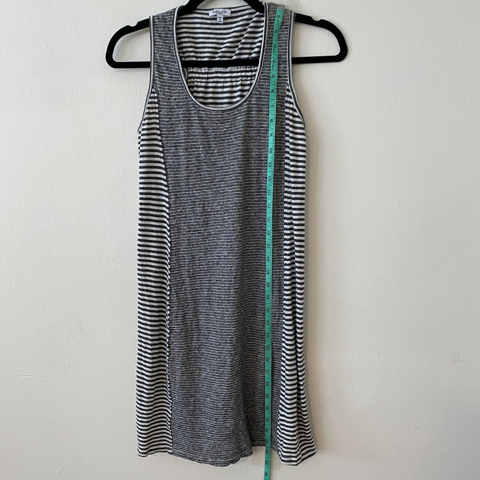 Splendid Splendid Black Gray & White Canal Stripe Tank Cover-up XS Size XS / US 0-2 / IT 36-38 - 5 Thumbnail