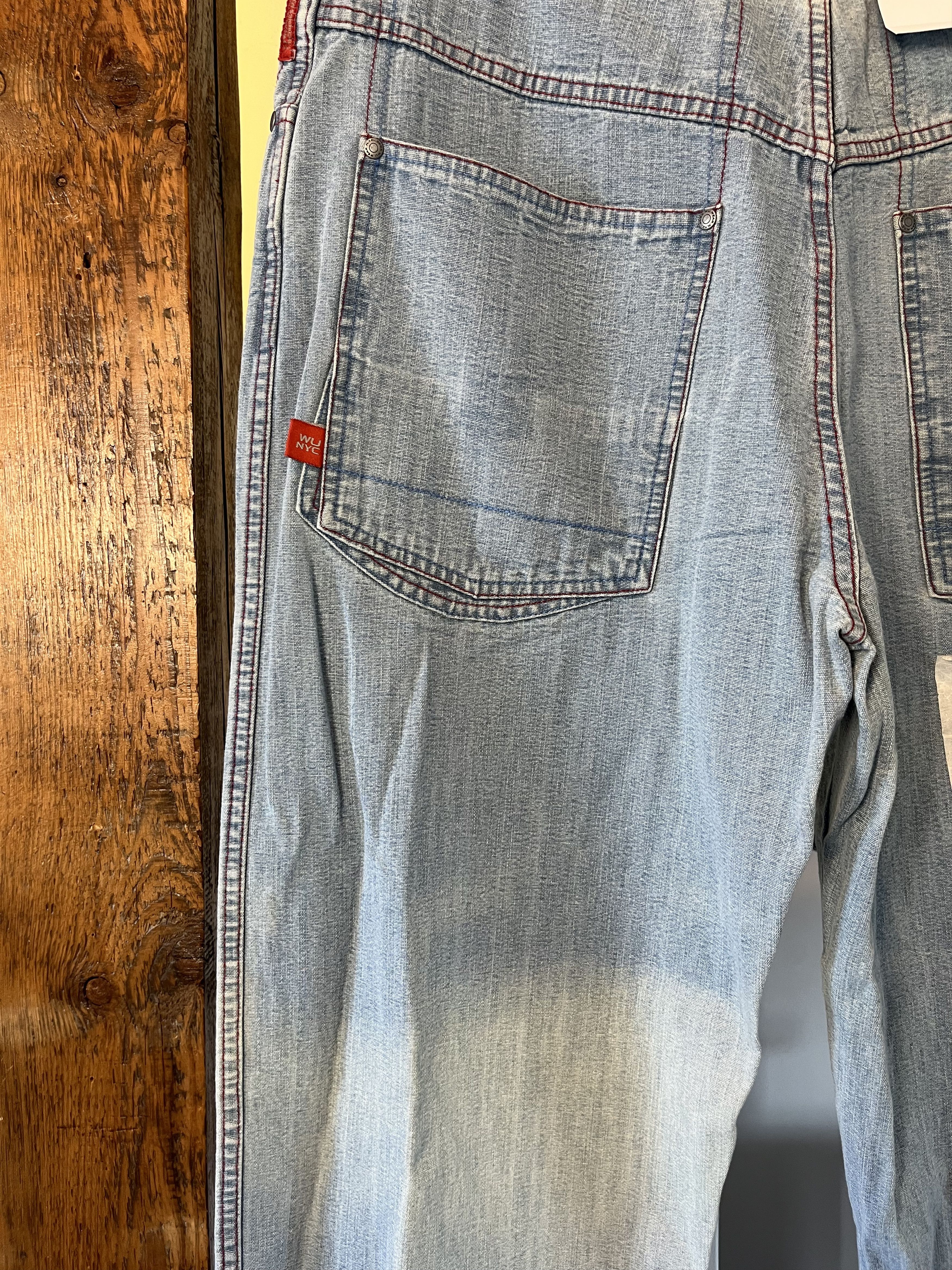 Vintage × Wu-Tang Clan DSWT Vintage 90s Wu-Wear Baggy Denim Jeans Size US 38 / EU 54 - 10 Thumbnail