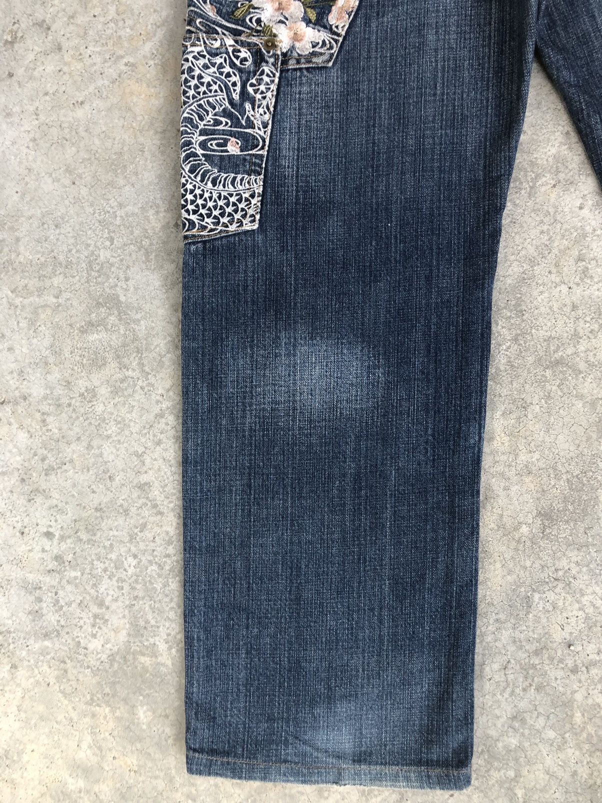 Karakuri Tamashii Karakuri Tamashii Embroidered Jeans Multipocket Size US 33 - 11 Thumbnail
