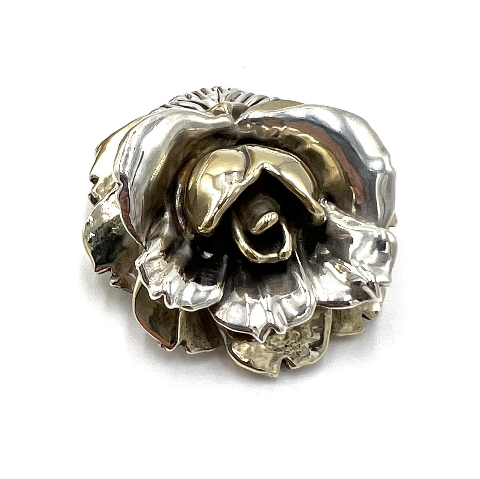 Other LGW Sterling Silver Electroform Rose Brooch Size ONE SIZE - 5 Thumbnail