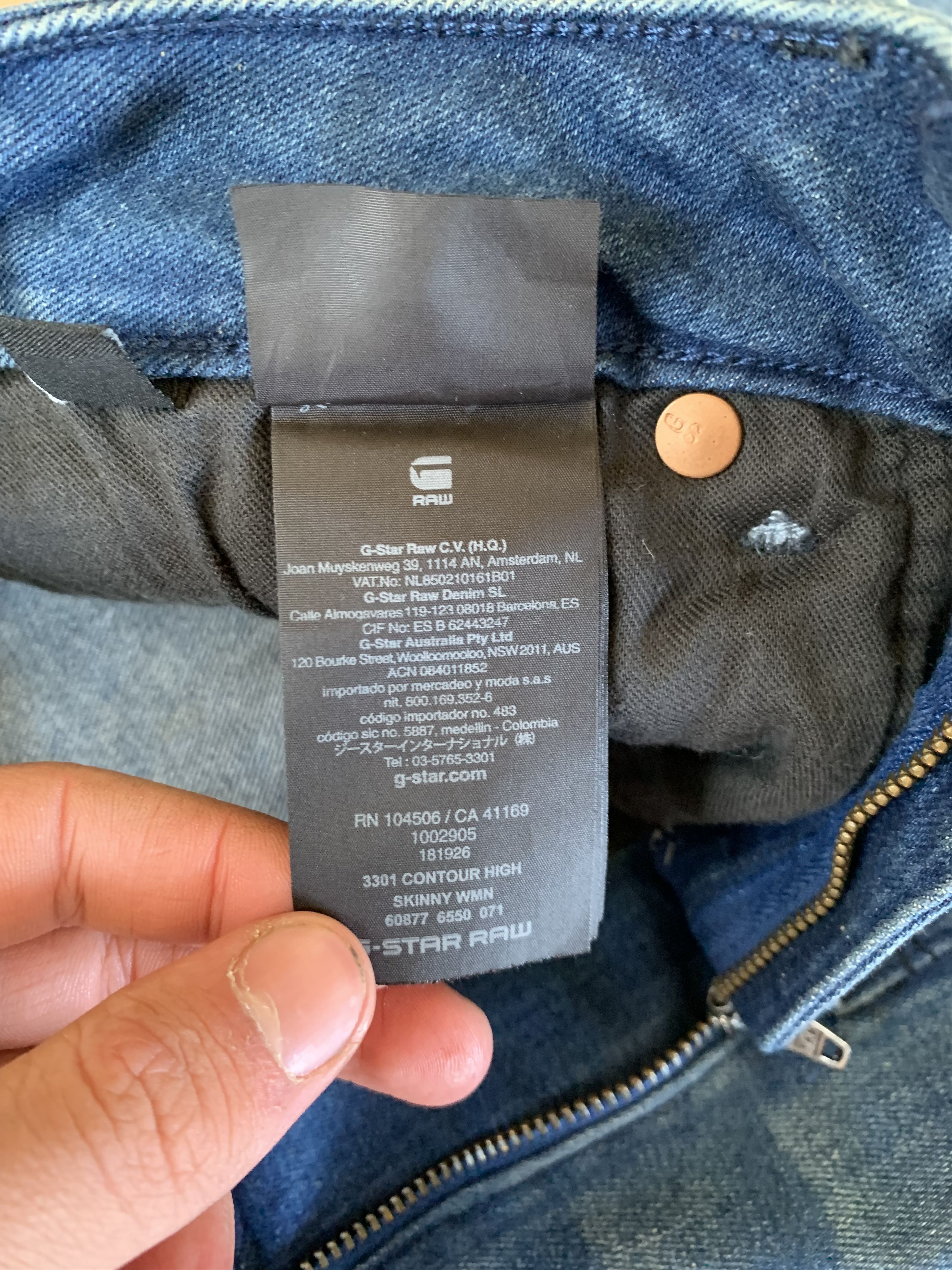 Denime × G-Star G-Star Raw 3301 Contour High Skinny Jeans Size 30" / US 8 / IT 44 - 7 Thumbnail