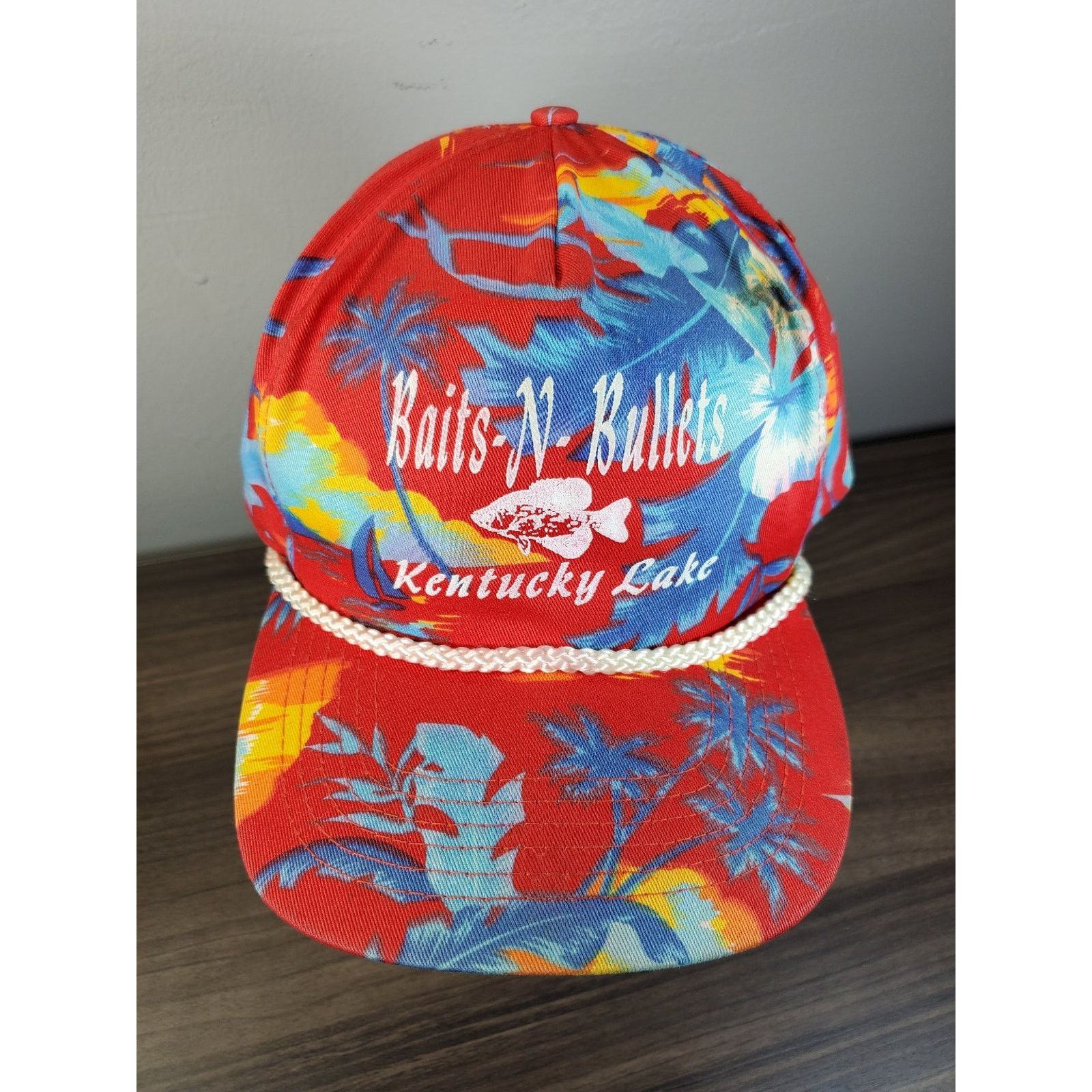 Vintage Baits N Bullets Kentucky Lake Hat Floral Fish Snapback Cap Size ONE SIZE - 1 Thumbnail