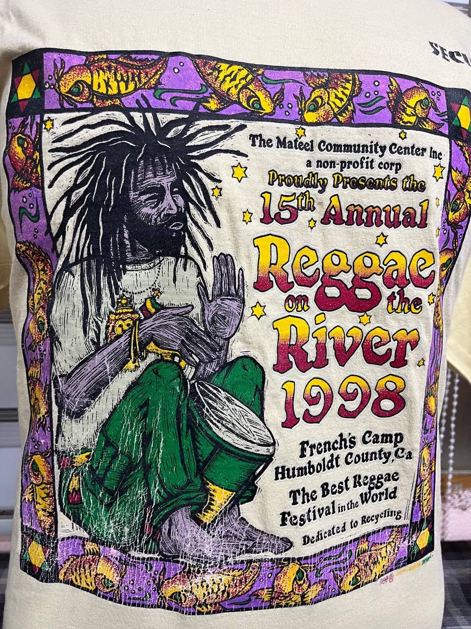 Bob Marley × Vintage Vintage 90s Raggea Festival 1998 Size US XL / EU 56 / 4 - 4 Thumbnail