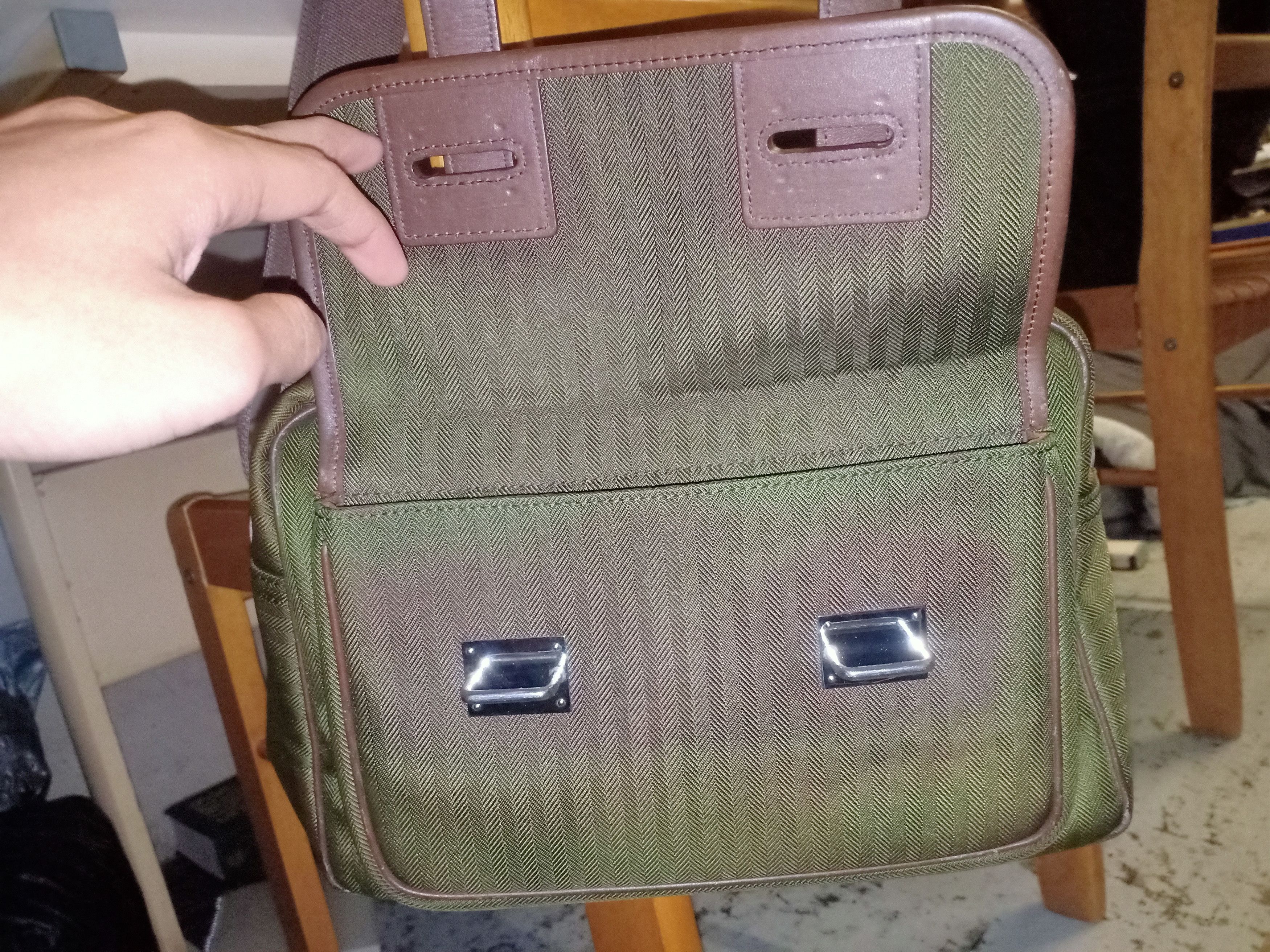 Hermes Original Hermes Steve Limited Edition Nylon Olive Green Size ONE SIZE - 13 Thumbnail