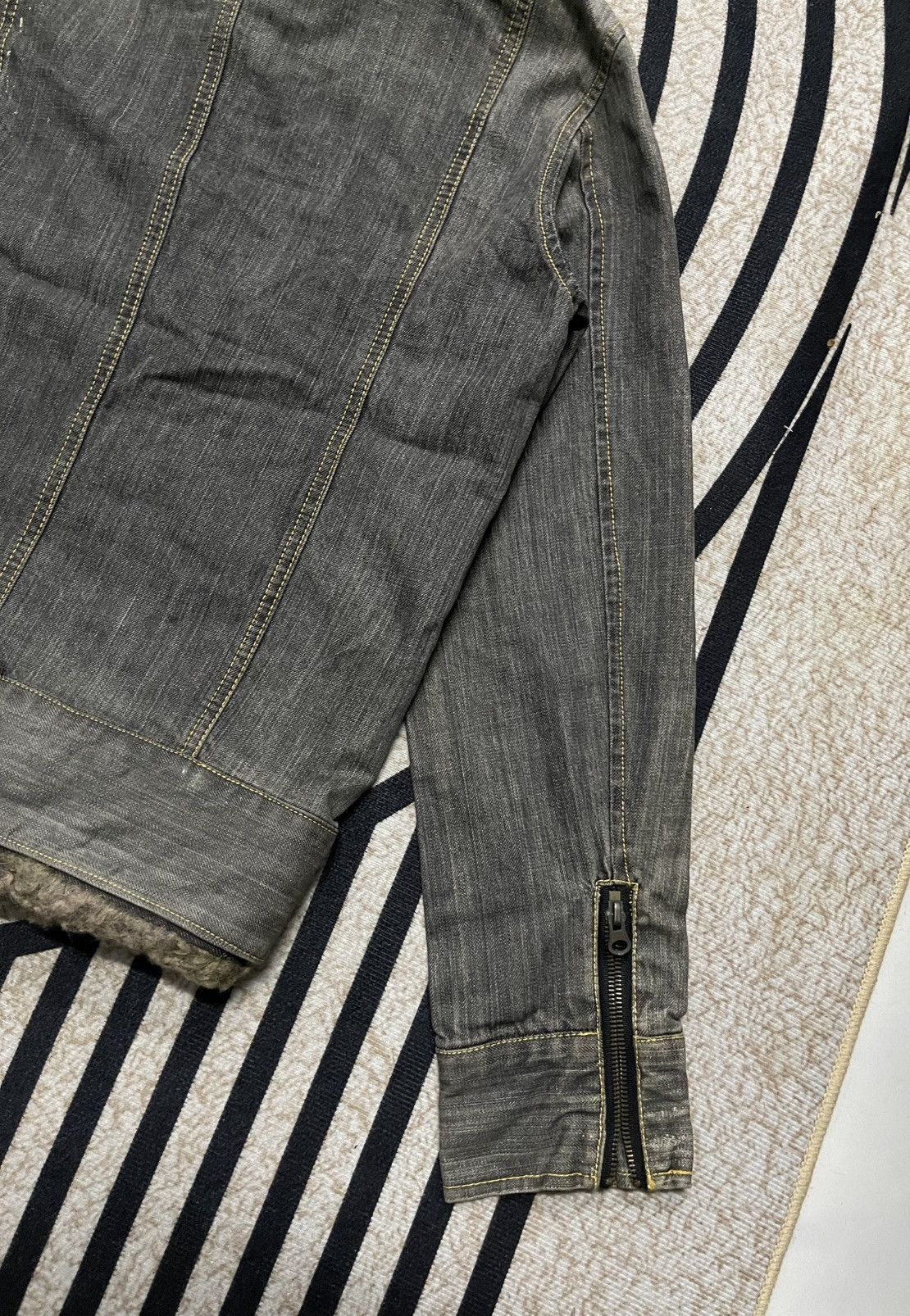 If Six Was Nine × In The Attic × Japanese Brand 2000s L.G.B STYLE DENIM BLEACH JACKET RARE DESIGN Size US M / EU 48-50 / 2 - 12 Thumbnail