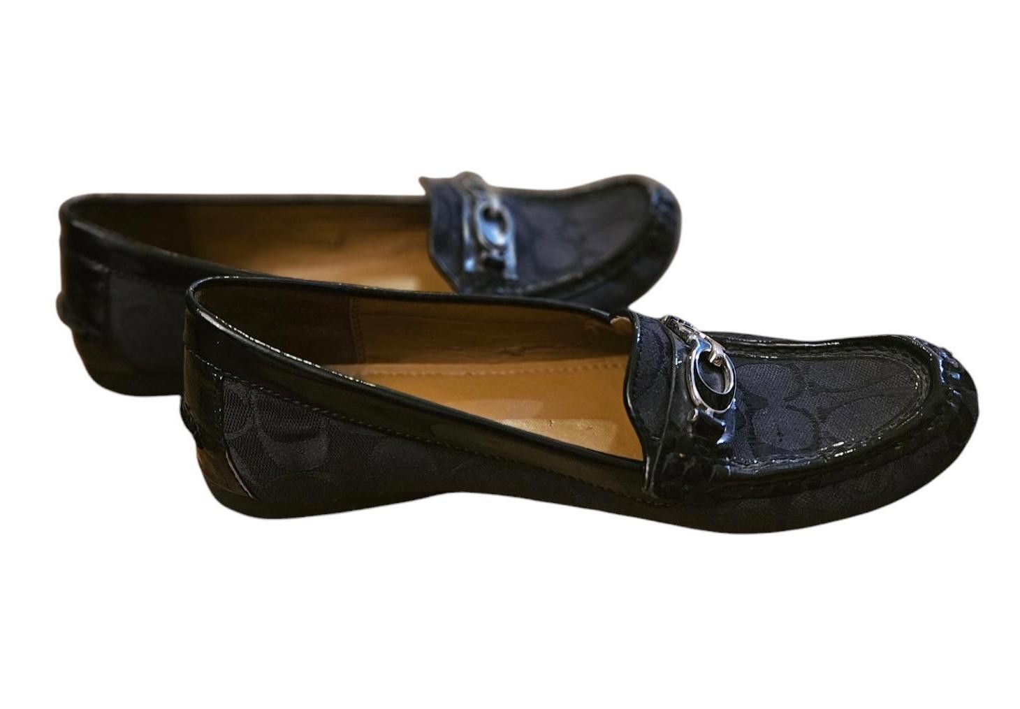Coach Coach New York Black Signature Print Fortunata Loafer SZ 8B Size US 8 / IT 38 - 2 Thumbnail