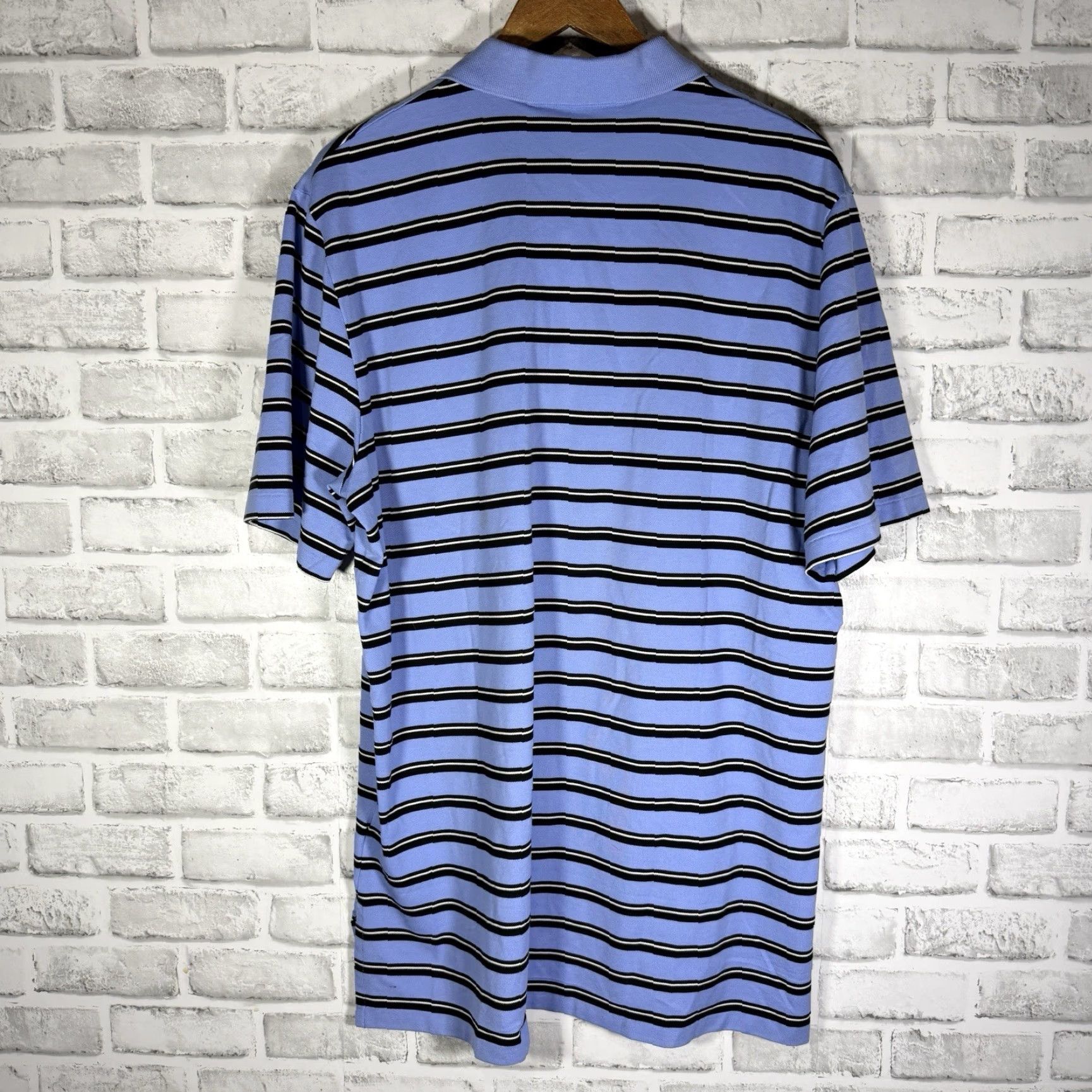 Ralph Lauren Polo Golf Ralph Lauren Wicking Blue Striped Polo Shirt Men's Size L Size US L / EU 52-54 / 3 - 5 Thumbnail