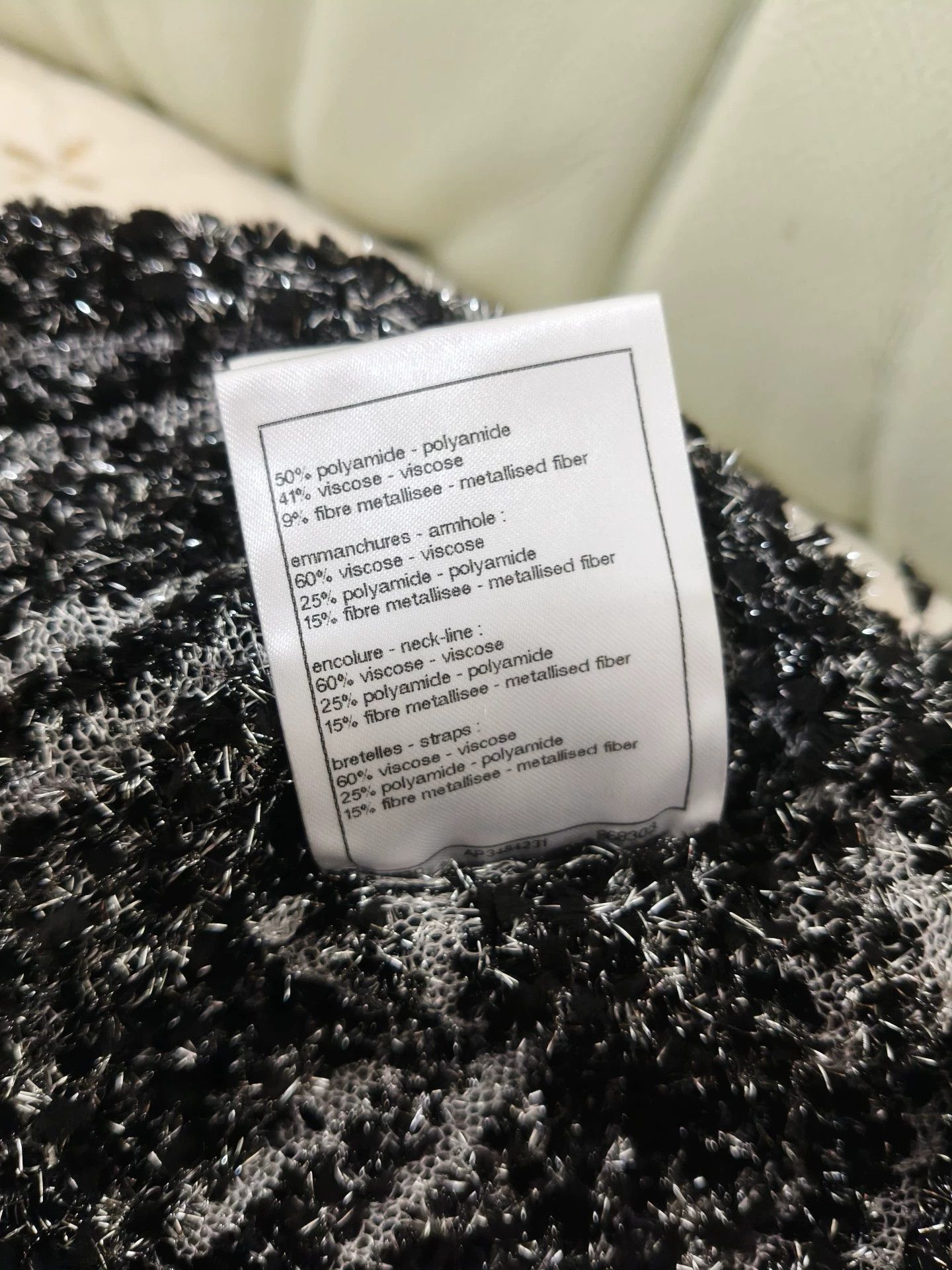 Chanel Chanel 26c Black Silver Thread Camisole Size XS / US 0-2 / IT 36-38 - 6 Thumbnail