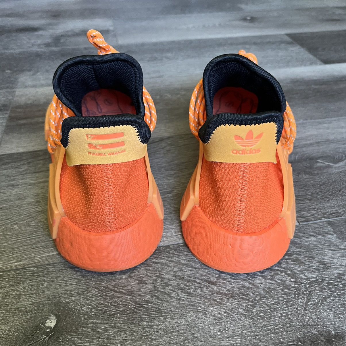Adidas × Pharrell adidas Pharrell Williams Orange NMD Hu Sneakers GY0095 10.5 Size US 10.5 / EU 43-44 - 5 Thumbnail