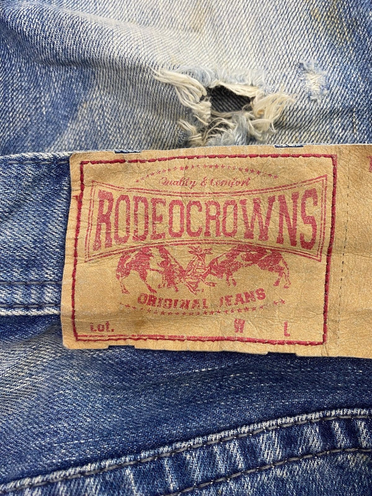 Other Japanese Brand Whiskers Faded Wash Style Bootcut Jeans Size US 29 - 10 Thumbnail